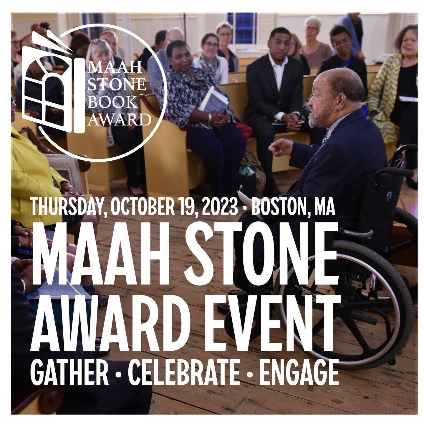 ENGAGE in a stimulating Q&amp;A with our winning authors in-person at the 2023 MAAH Stone Book Award Event. Register today! Reception at the African Meeting House @ 5:30pm. Awards presentation (also live-streamed) at 6:30pm (ET). bit.ly/maahstone23 @