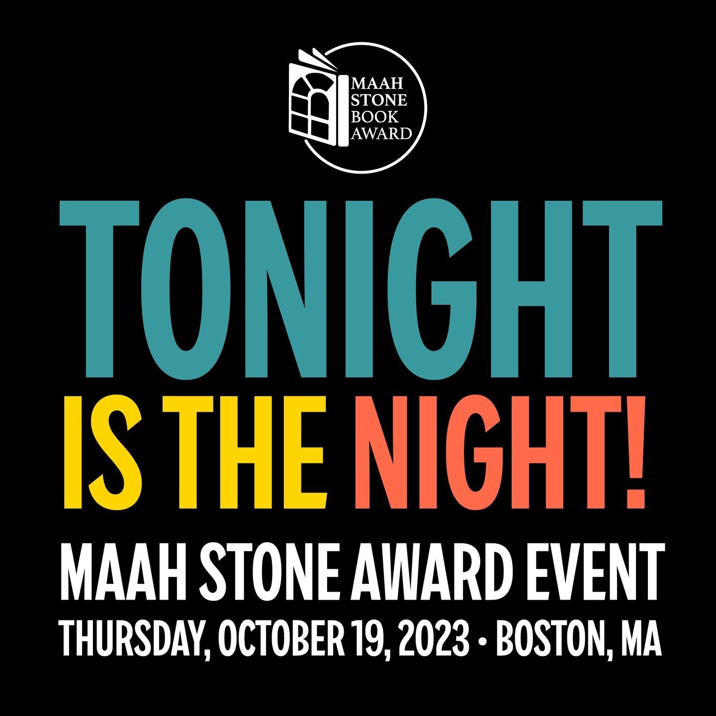 Tonight is the night -- See you there! 5:30pm at the African Meeting House. 6:30pm (ET) live-streaming. There's still time to get here: bit.ly/maahstone23! It's gonna be...