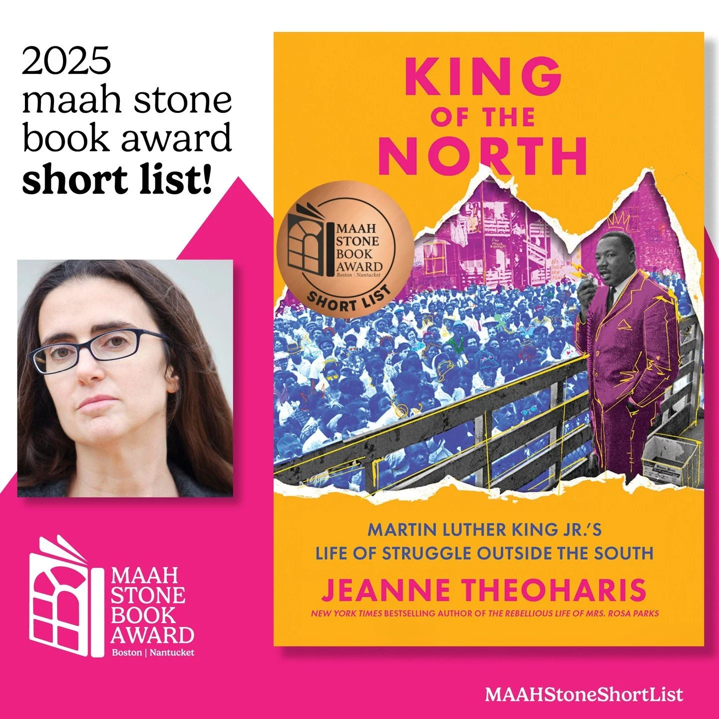 9/12 MSBA 2025 ShortList: The Martin Luther King Jr. of popular memory vanquished Jim Crow in the South. But in 'King of the North' Jeanne Theoharis argues that King&rsquo;s time in Boston, New York, Los Angeles, and Chicago&mdash;outside Dixie&mdash