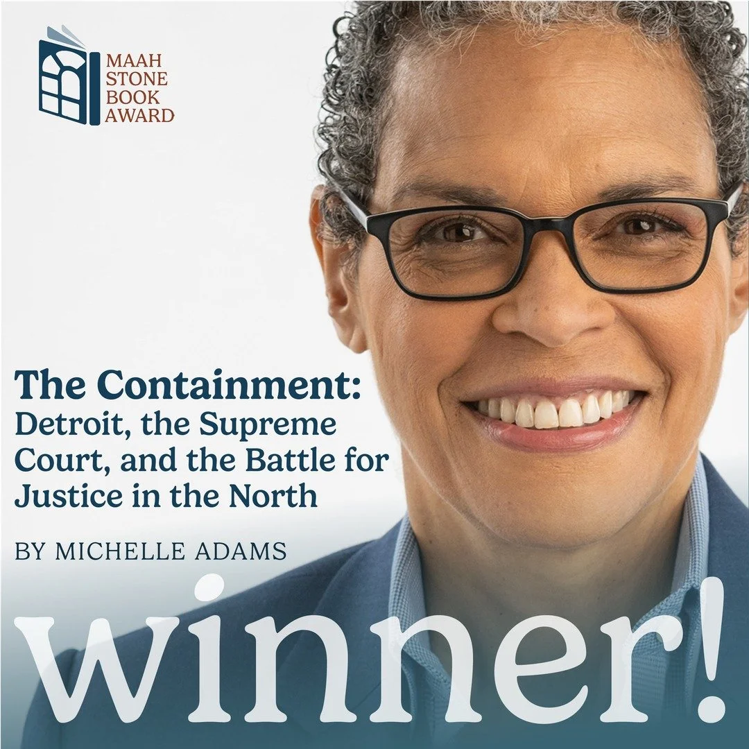 Come to our award event on 10/09 @ 6:30pmn at the African Meeting House in Boston and meet our winning author Michelle Adams! Prof. Adams is the Henry M. Butzel Professor of Law at the University of Michigan. The former codirector of the Floersheimer