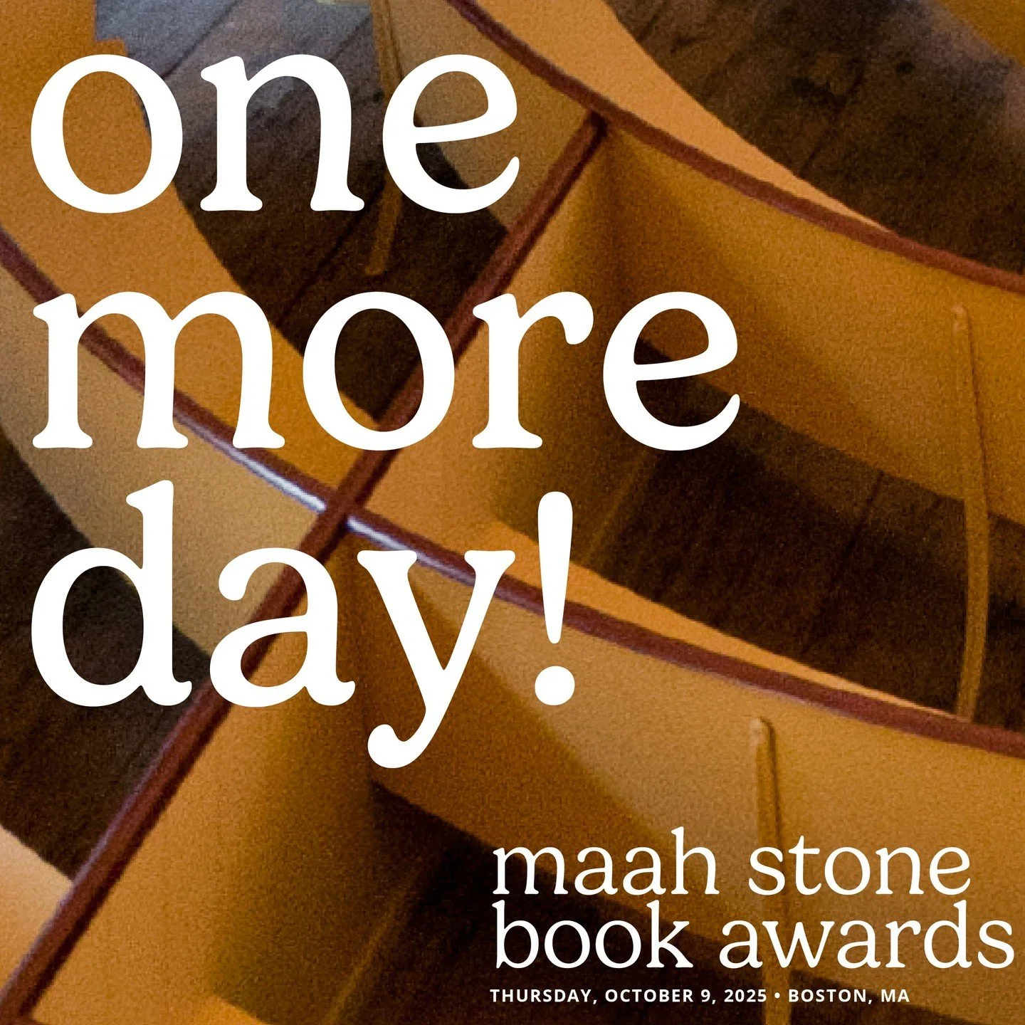 Tomorrow is the 2025 MAAH Stone Book Award Event. Have you registered yet? (We hope so because the evening is practically sold out!) The reception starts at 5:30pm(ET)/the award presentations are at 6:30pm(ET). Learn more about the books written by t