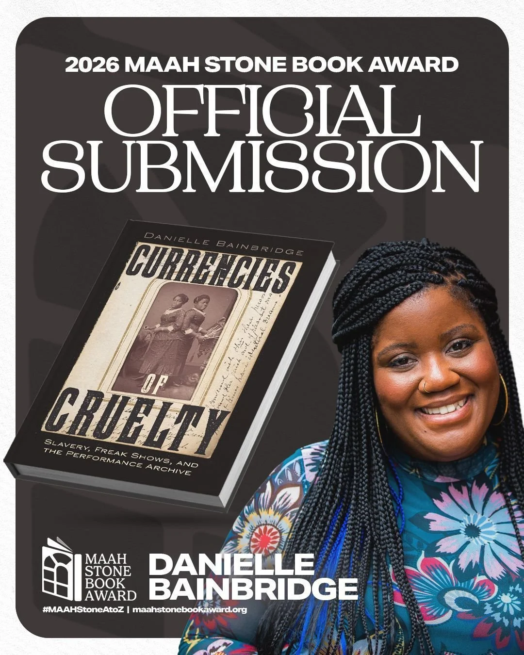 8/158 "Speaking in the first person about the shocking reciprocity of enslavement and enfreakment, Danielle Bainbridge gives voice to a chorus of those who are all too easily misremembered. To listen to her is to hear them." ― Joseph Roach,