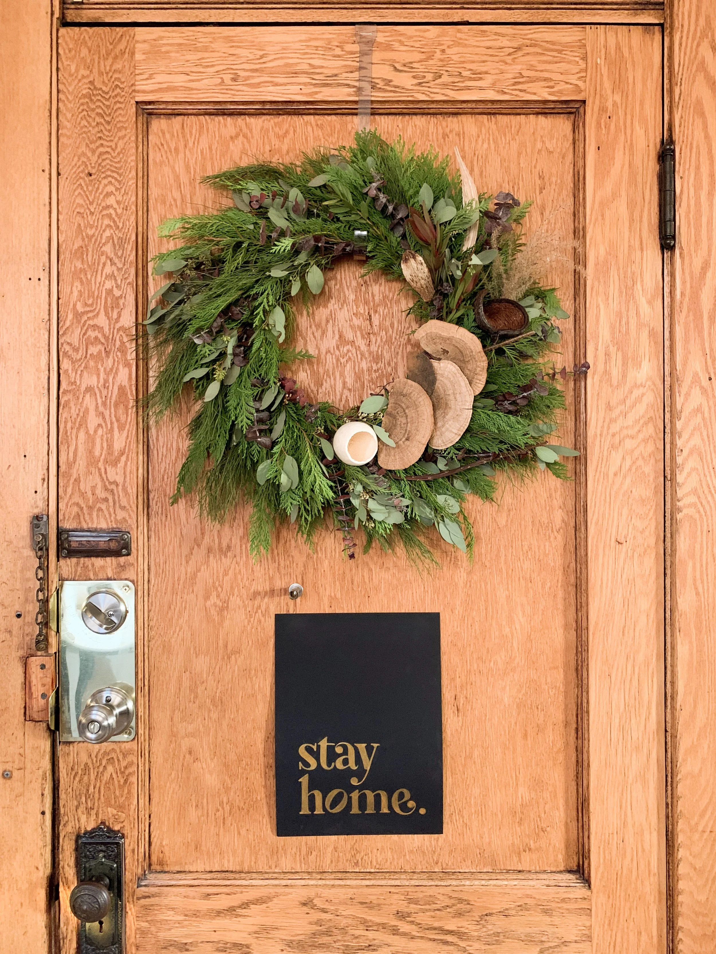 2020 Hand Made Wreath through Flowers for Dreams Workshop **Reposted on Flowers for Dreams Instagram page**