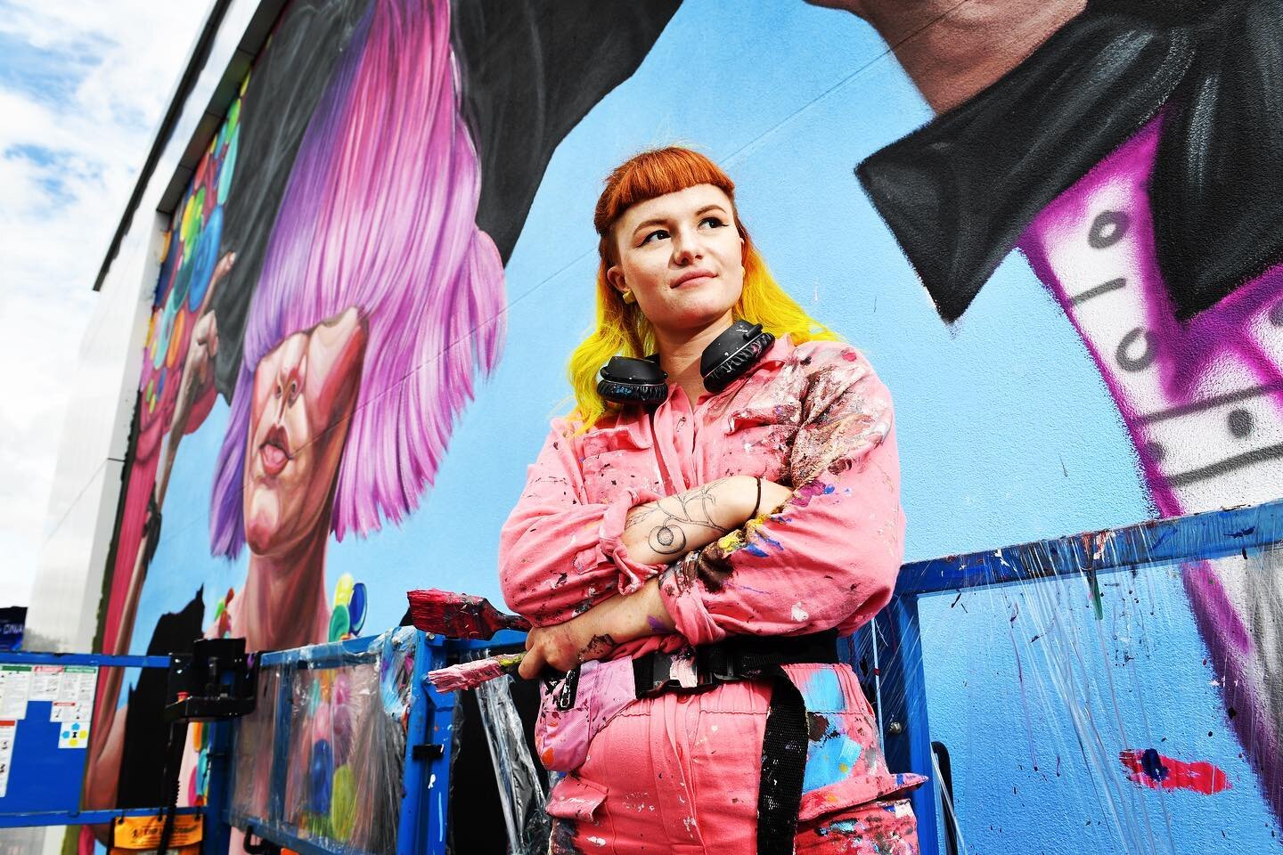 After all your my Wonderwall - the street art of Jasmine Crisp will be part of the Wonderwall Festival that returns to Port Adelaide March 6-8 and her 18m high mural of singer-songwriter Sia will be in the CBD, to immortalise 4 SA music greats on the