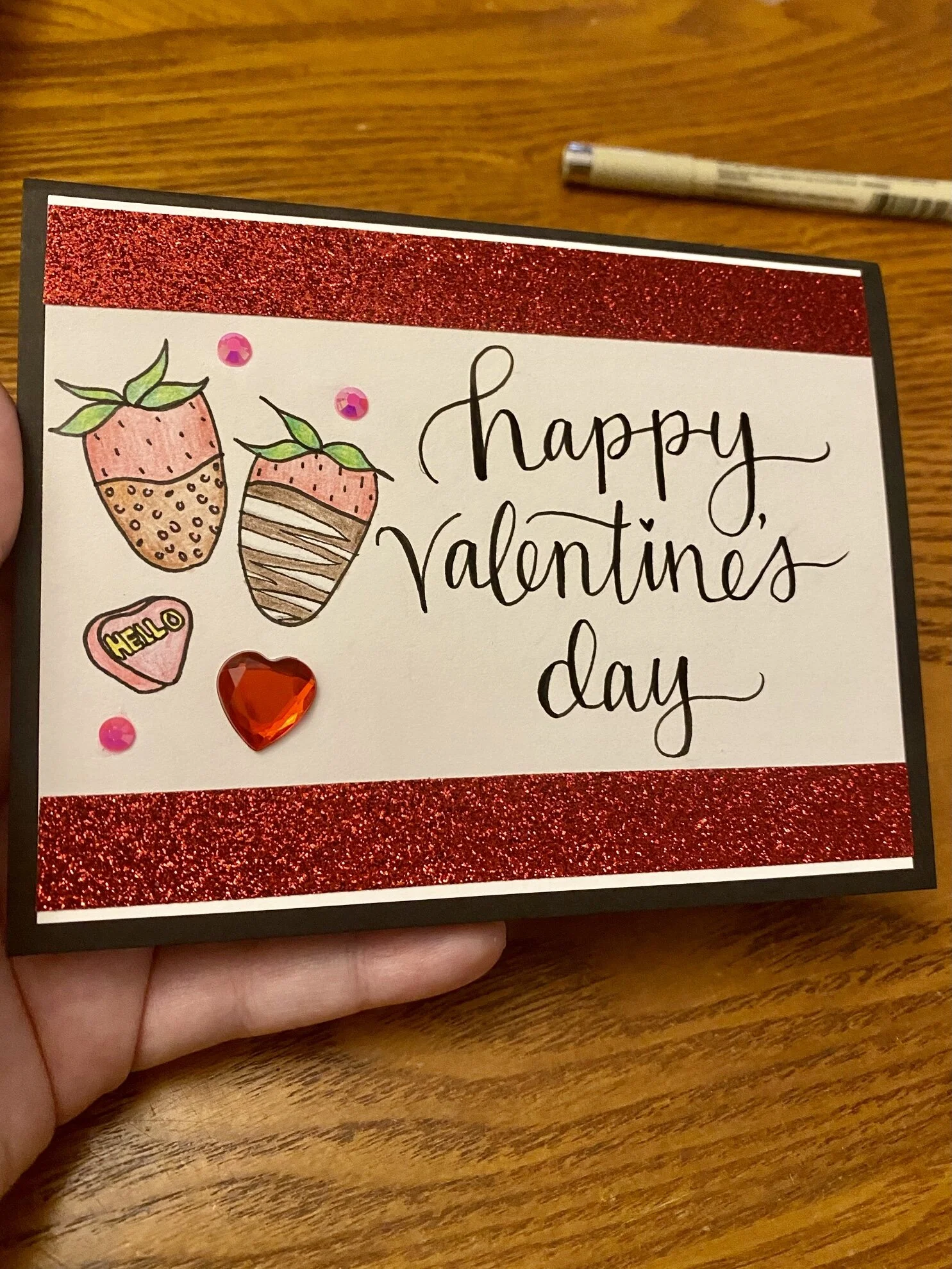 A custom Valentine's Day/New Year's/Christmas card