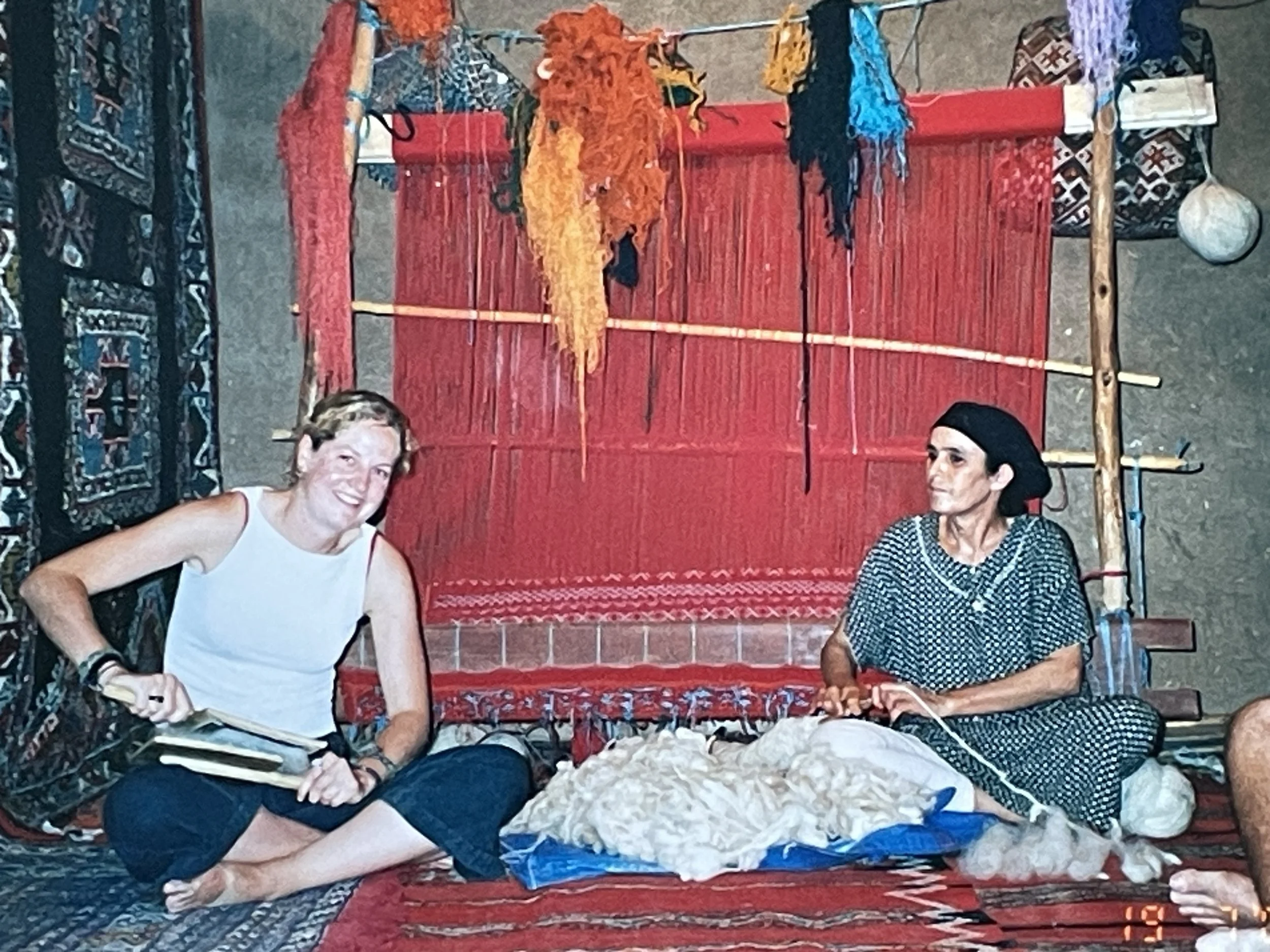 Bedouin Woman Weaving, Morocco 2002
