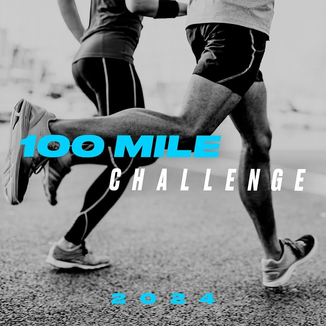 Join the 2024 @run100milechallenge and start the year strong. #100milechallenge