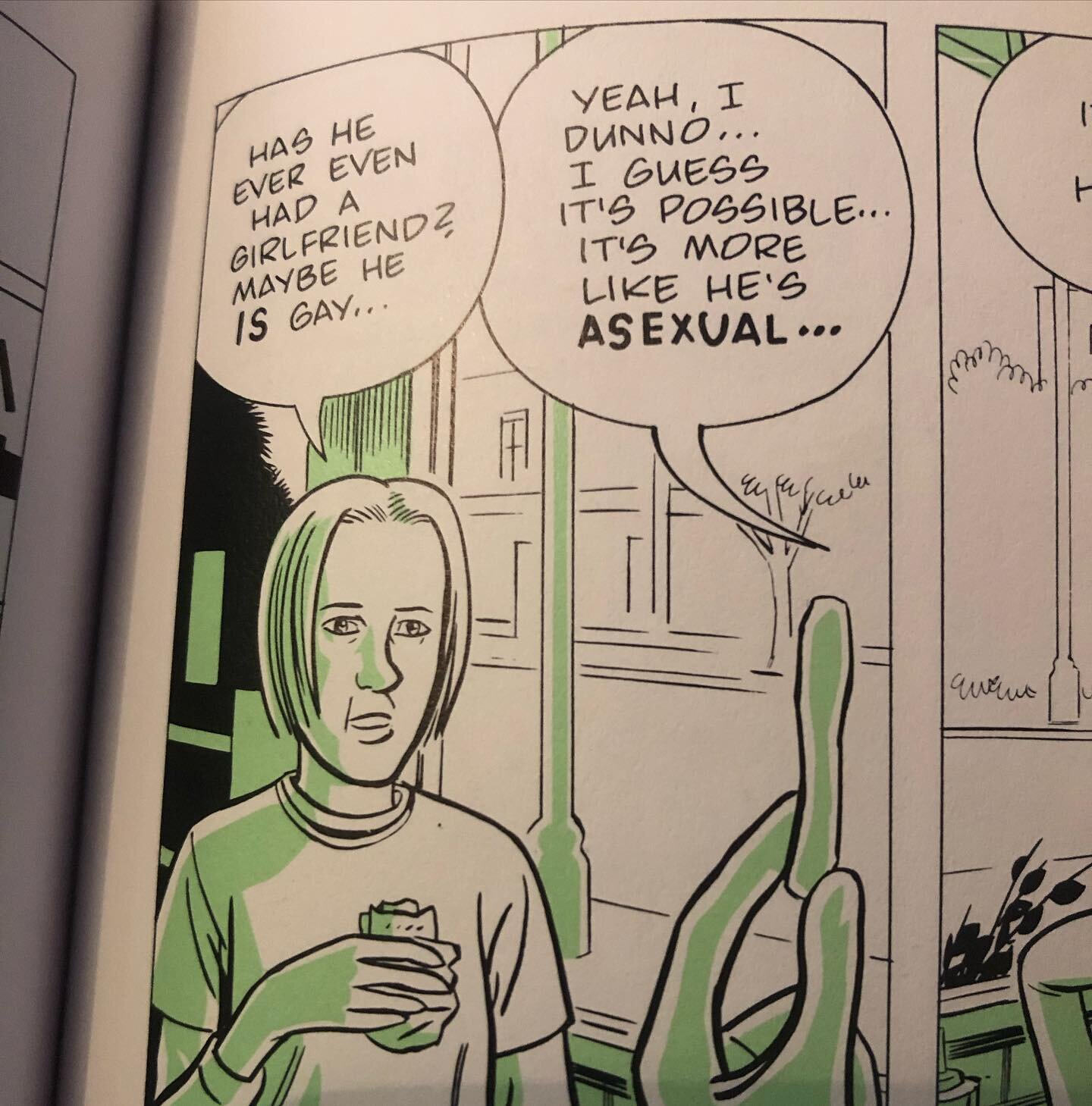 No idea why soph and I loved this!! 

ID some panels from the Ghost World graphic novel that are queer

#podcast #graphicnovel #ghostworld #queer #lesbian #asexual