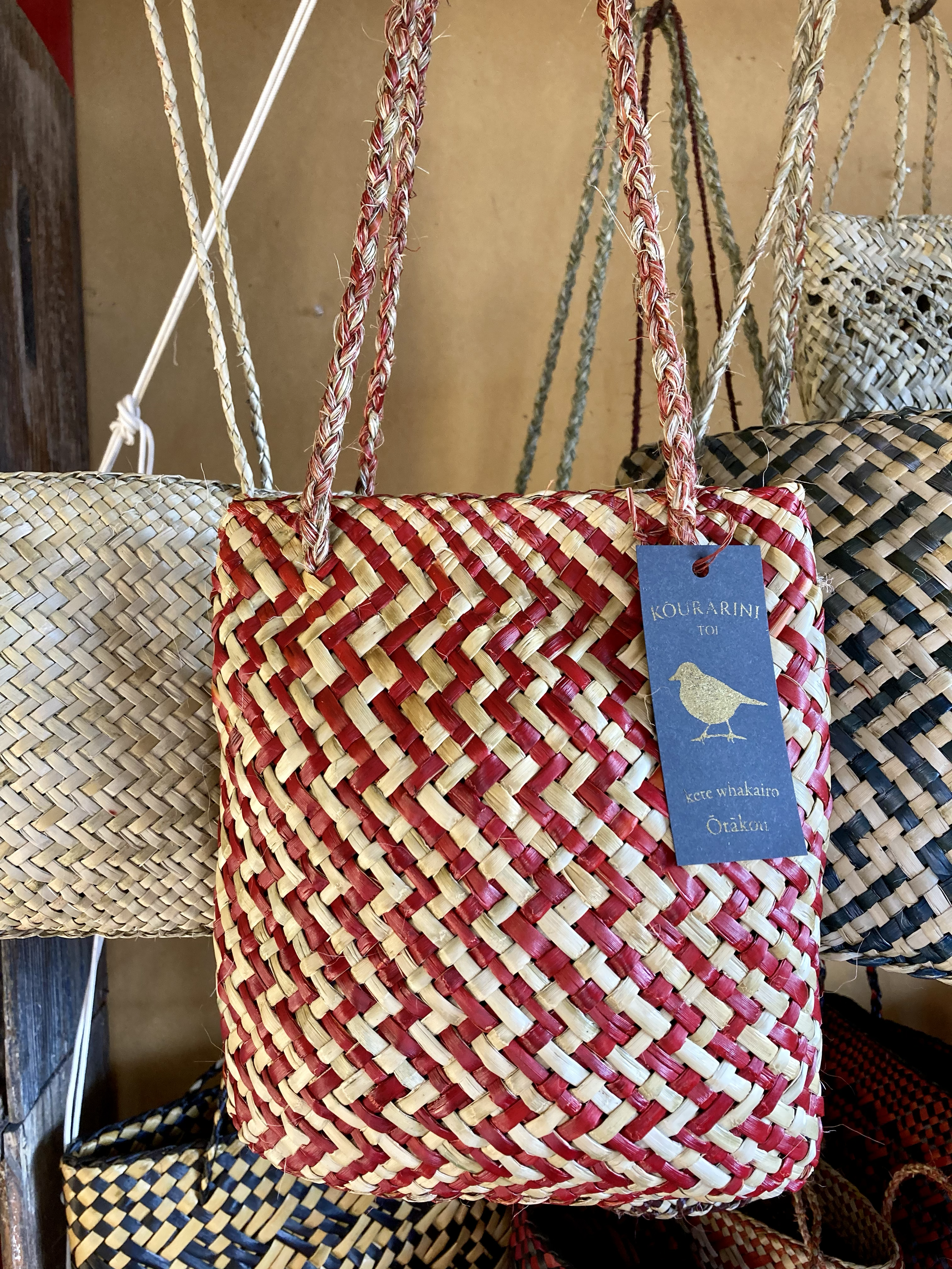 18. TALL RED KŌEAEA KETE. HARAKEKE FROM BRIGHTON OCEAN AREA. 2023.Available through Marihi Website in 2025