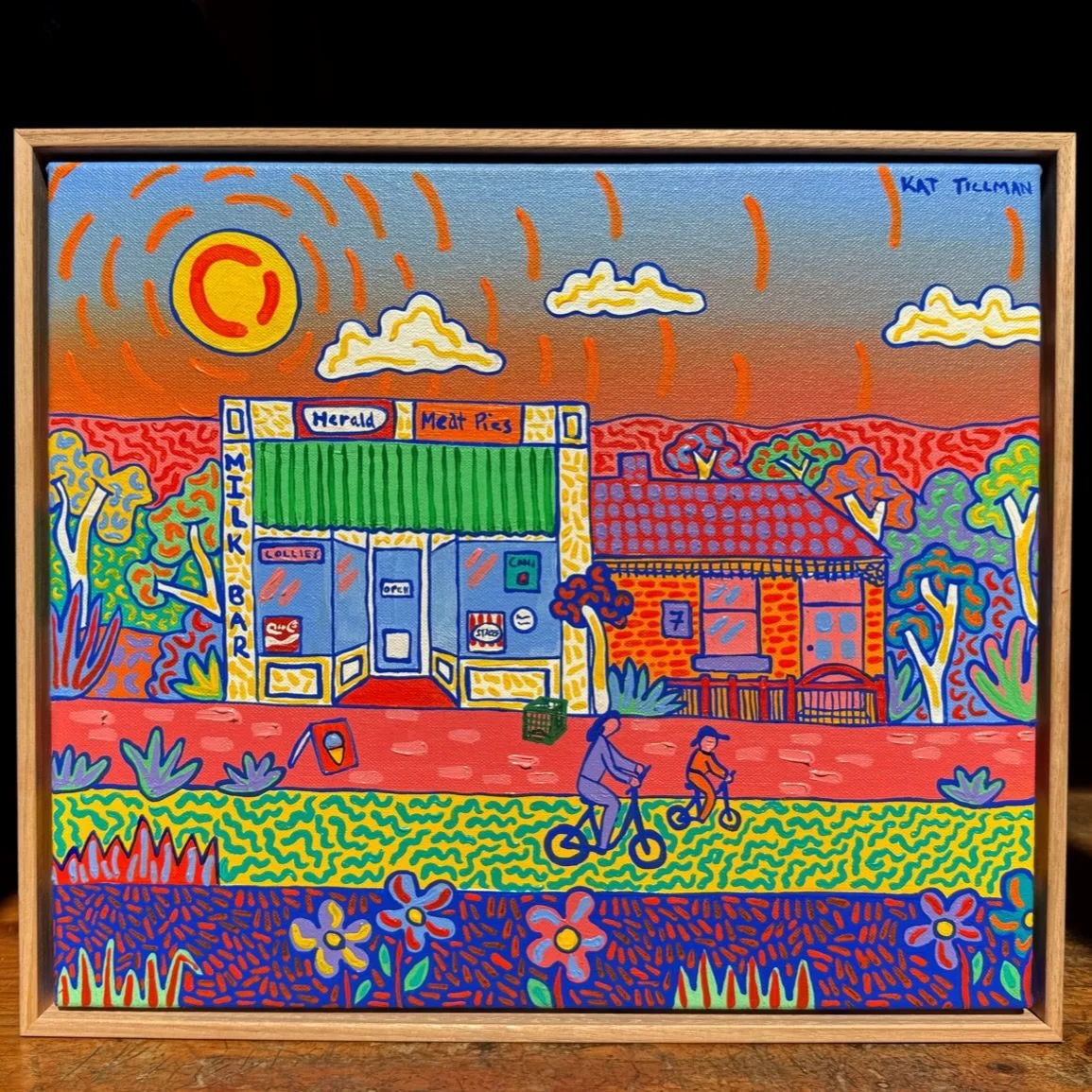 | MILK BAR |

I donated this piece to @theunboundartshow in support of @barnardos_au 🤍

It&rsquo;s a work about joy, colour, and a little bit of silliness &mdash; those tiny moments that make life feel magical. Inspired by connection, imagination, a