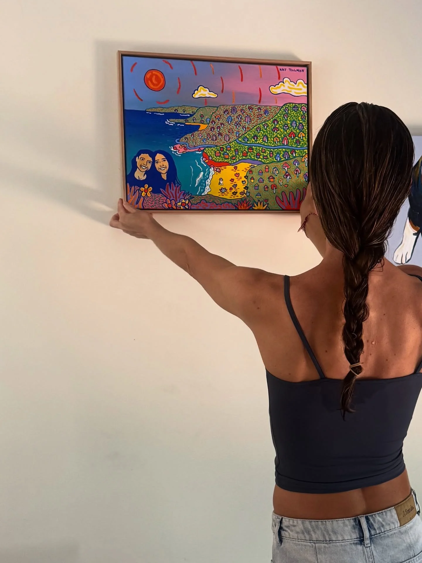 | KAT H |

Another painting of our dearest friend Kat Hawthorne. Commissioned by Alex, @____bonnieeee partner. What a beautiful soul may she rest in peace. 🌺🌻🌼