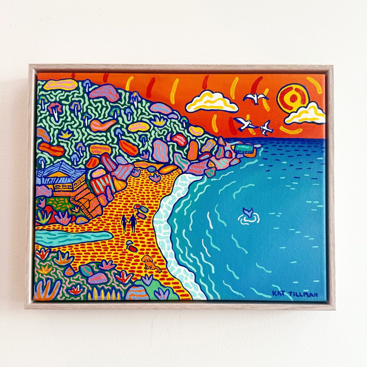 DUSK STROLL AT CURL CURL |

Sun going off, ocean doing her thing, and everyone&rsquo;s just&hellip; exactly where they need to be. This one was a special one, a birthday commission for my friend Oli&rsquo;s mum. Her favourite family beach spot.