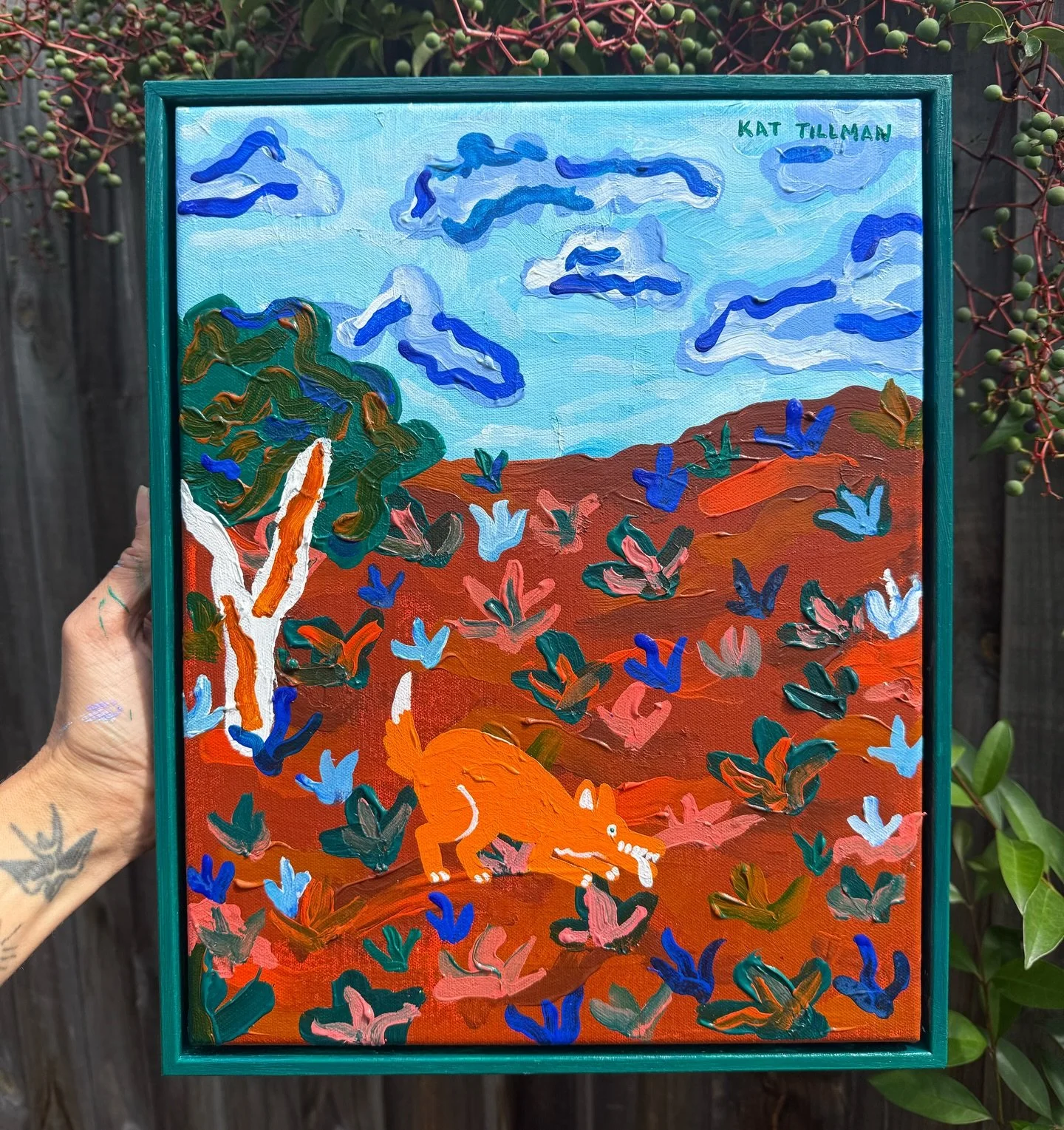 CHASING CrICKETS |

Available via DM or my website :)

A little nod to the cheeky, curious side of the Dingo, Chasing Crickets captures one of those small, blink-and-you-miss-it bush moments.

Dingoes aren&rsquo;t too fussy, they&rsquo;ll chase just 