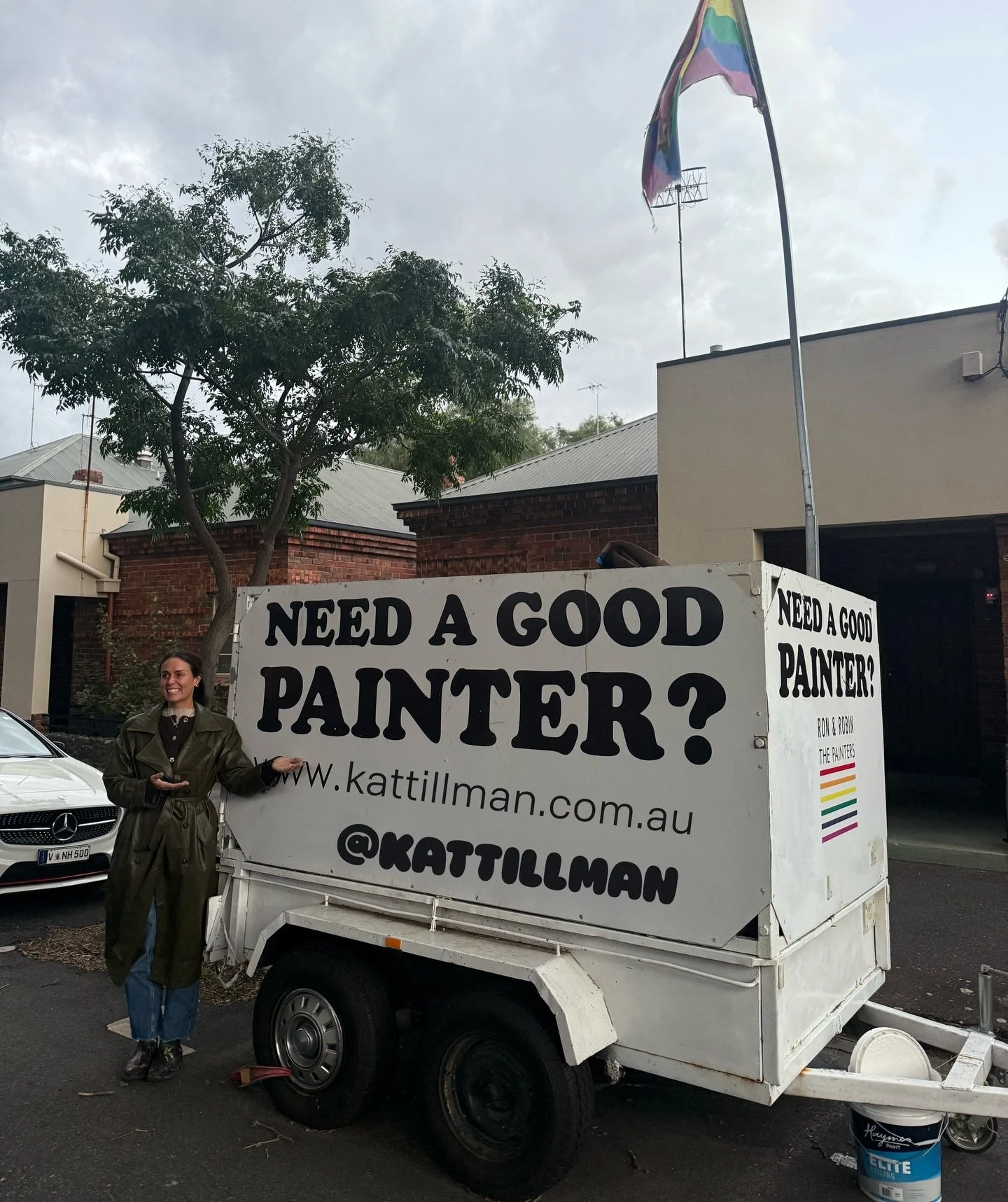 YESSSS&hellip;. |

I posed and stood in front of someone else work trailer and then proceeded to photoshop my details over the top. But I can paint! And if this was my trailer, you would know :)