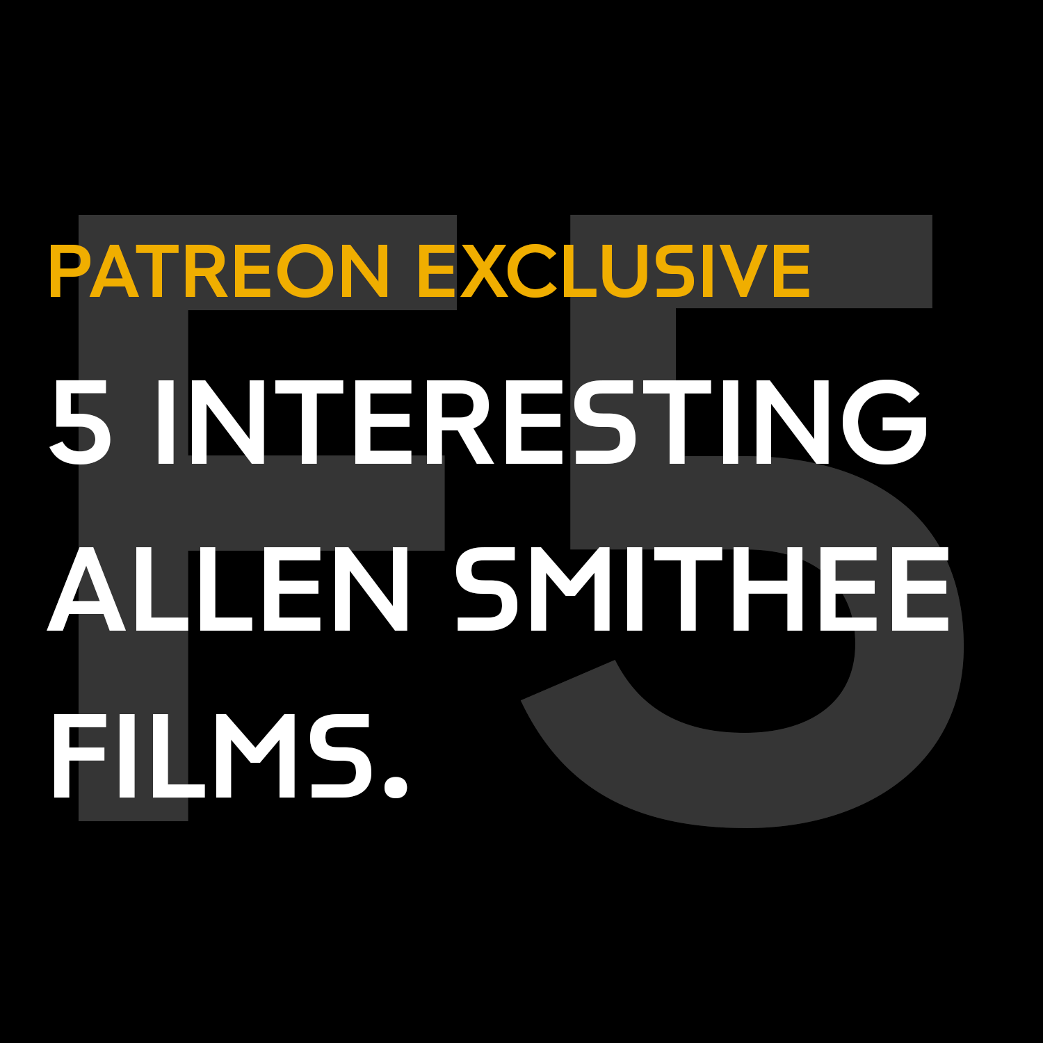 Patreon Preview: 5 Interesting Allen Smithee Films