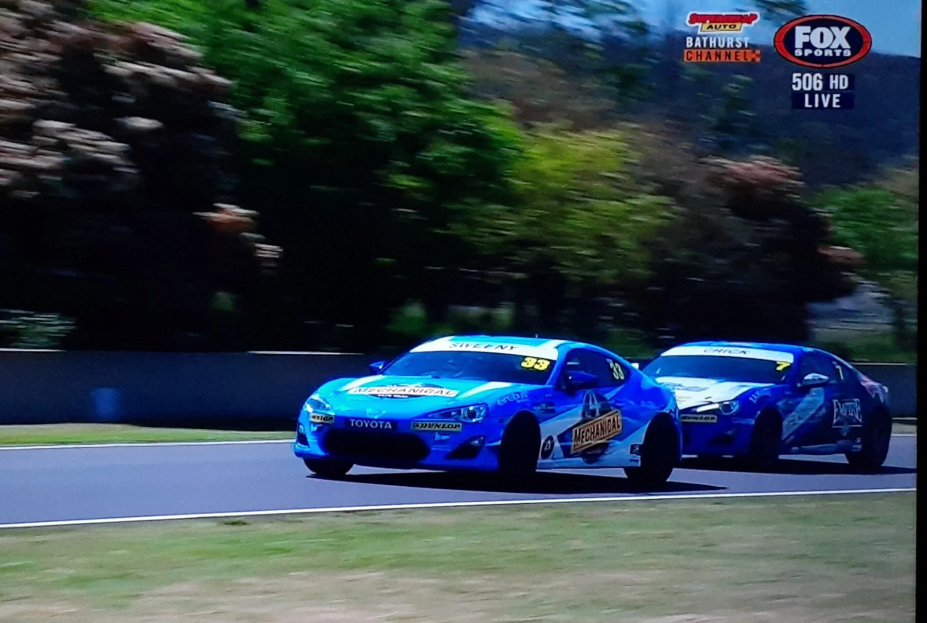 Bailey Sweeny is seen racing racing at Bathurst in the TGRA 86 series