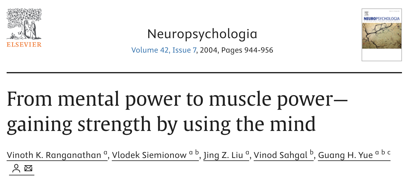 From Mental Power to Muscle Power