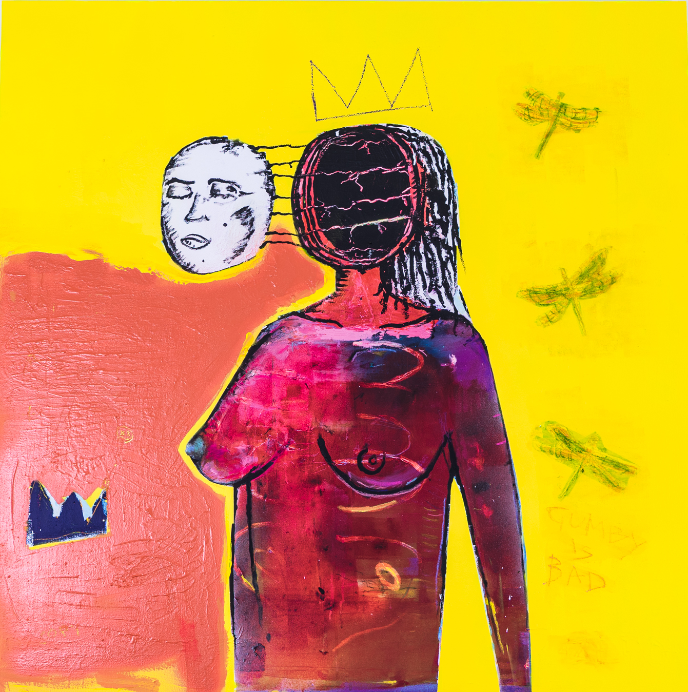 Idolatress1200x1200acrylic,aerosol,pastel on canvasSOLD