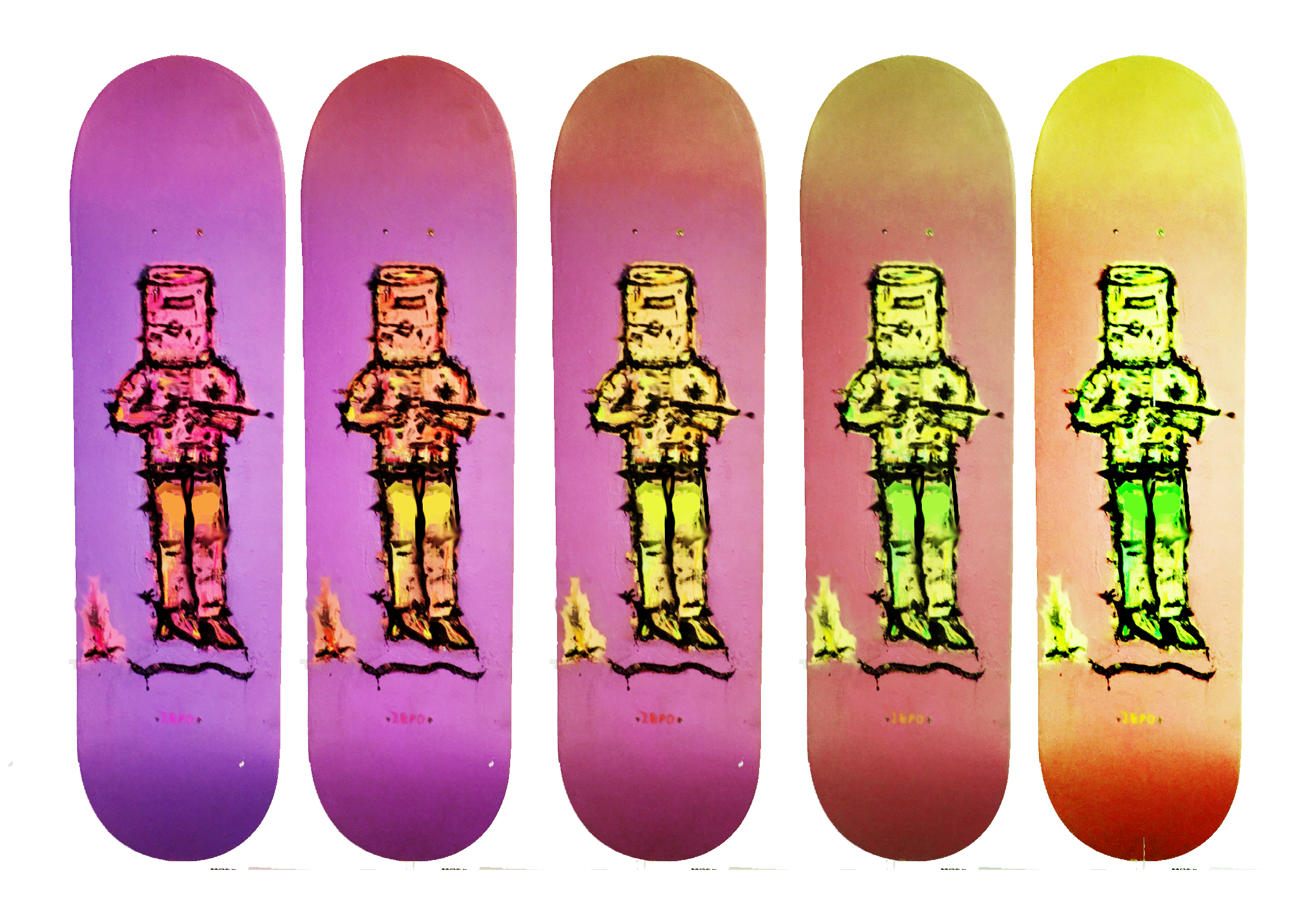 MOSS ART DECK FOR CHARITY EXHIBITIONSOLD