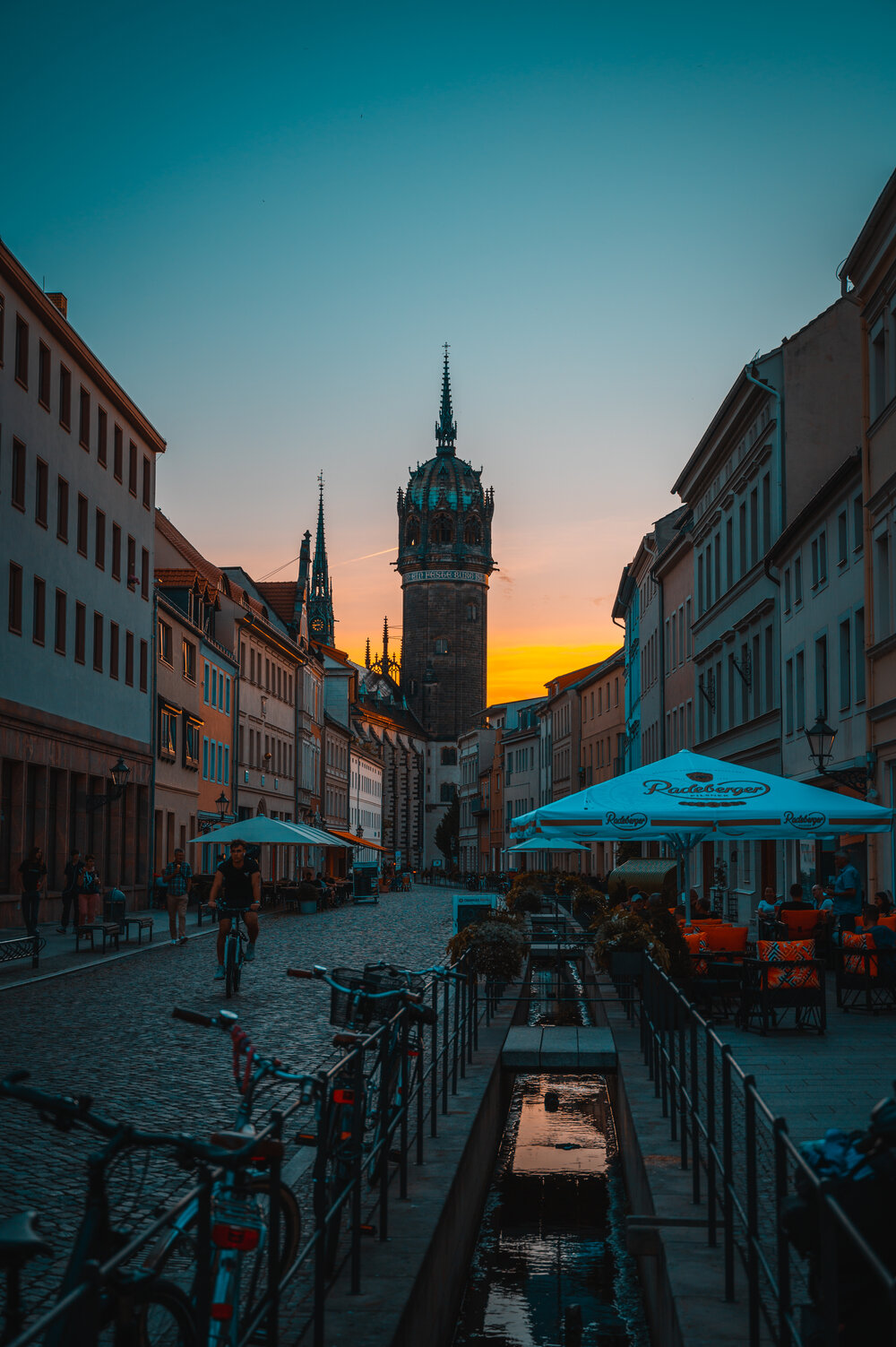 Blick auf die Schlosskirche in Wittenberg