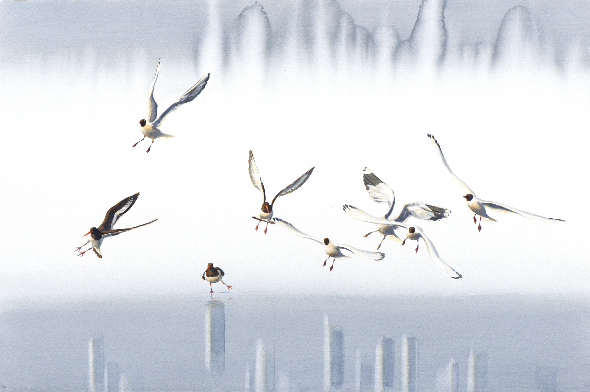 "Landing" 2026

Watercolor on paper
100x150 cm