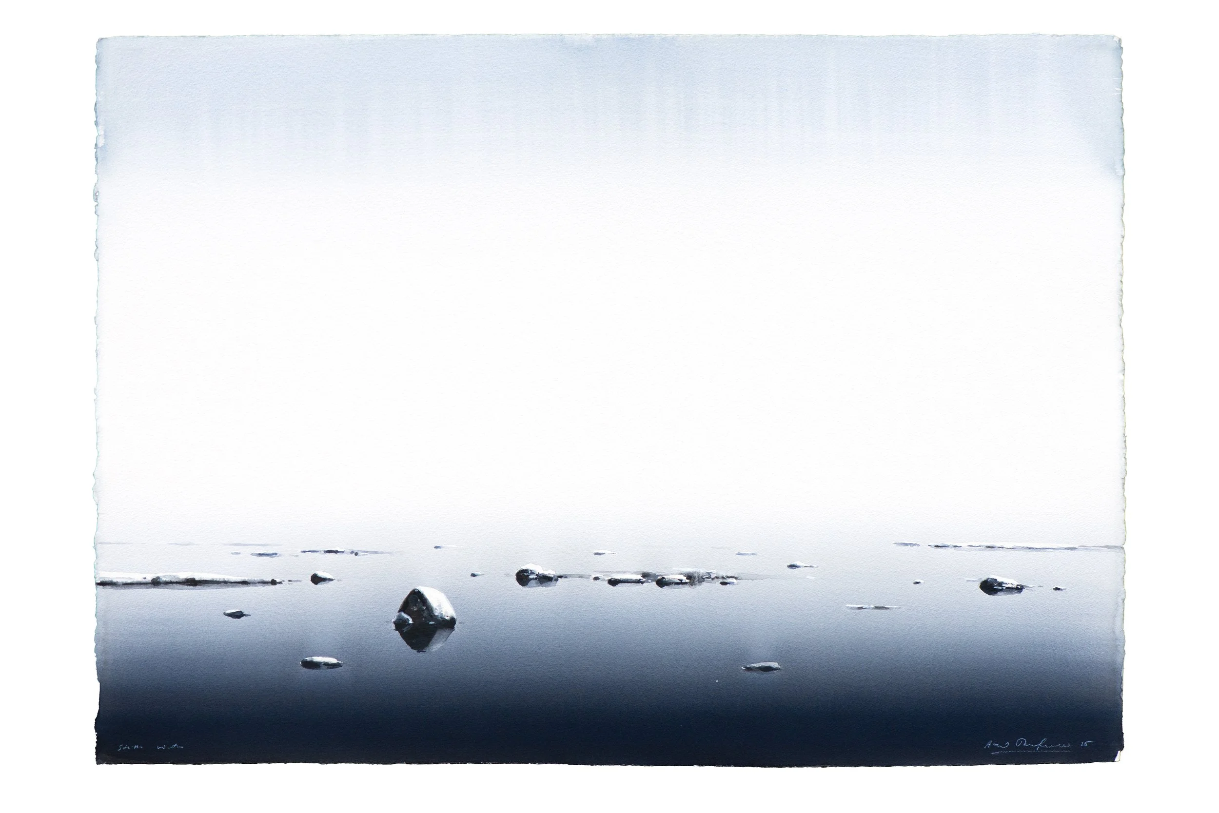 "Silent winter" 2025

Watercolor on paper
106x76 cm