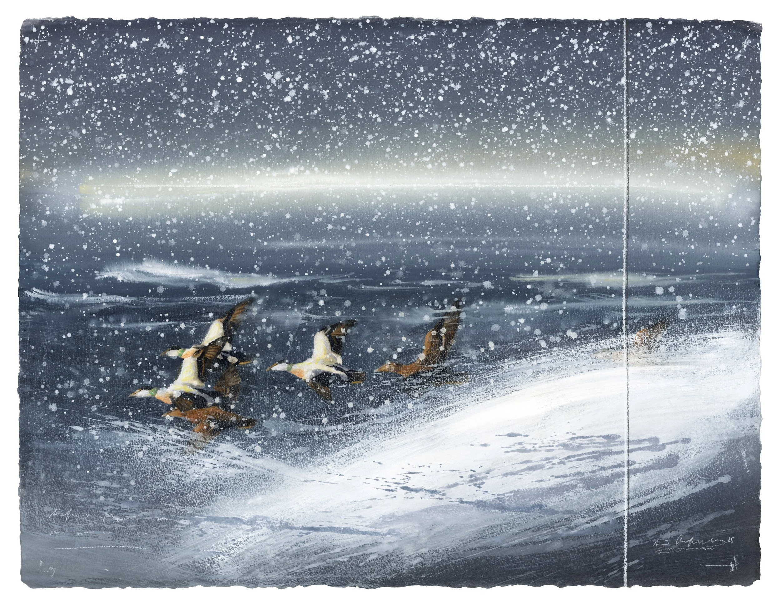 "Snow" 2025

Watercolor and gouache on paper
56x76 cm