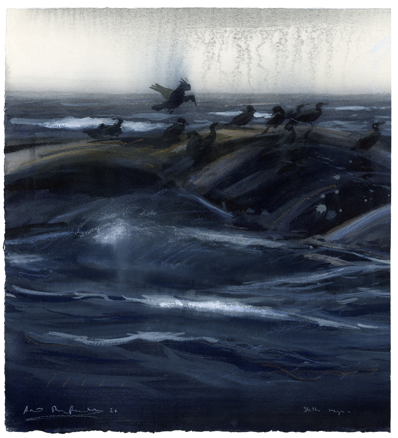 "Silent rain" 2026

Watercolor on paper
42x38 cm
