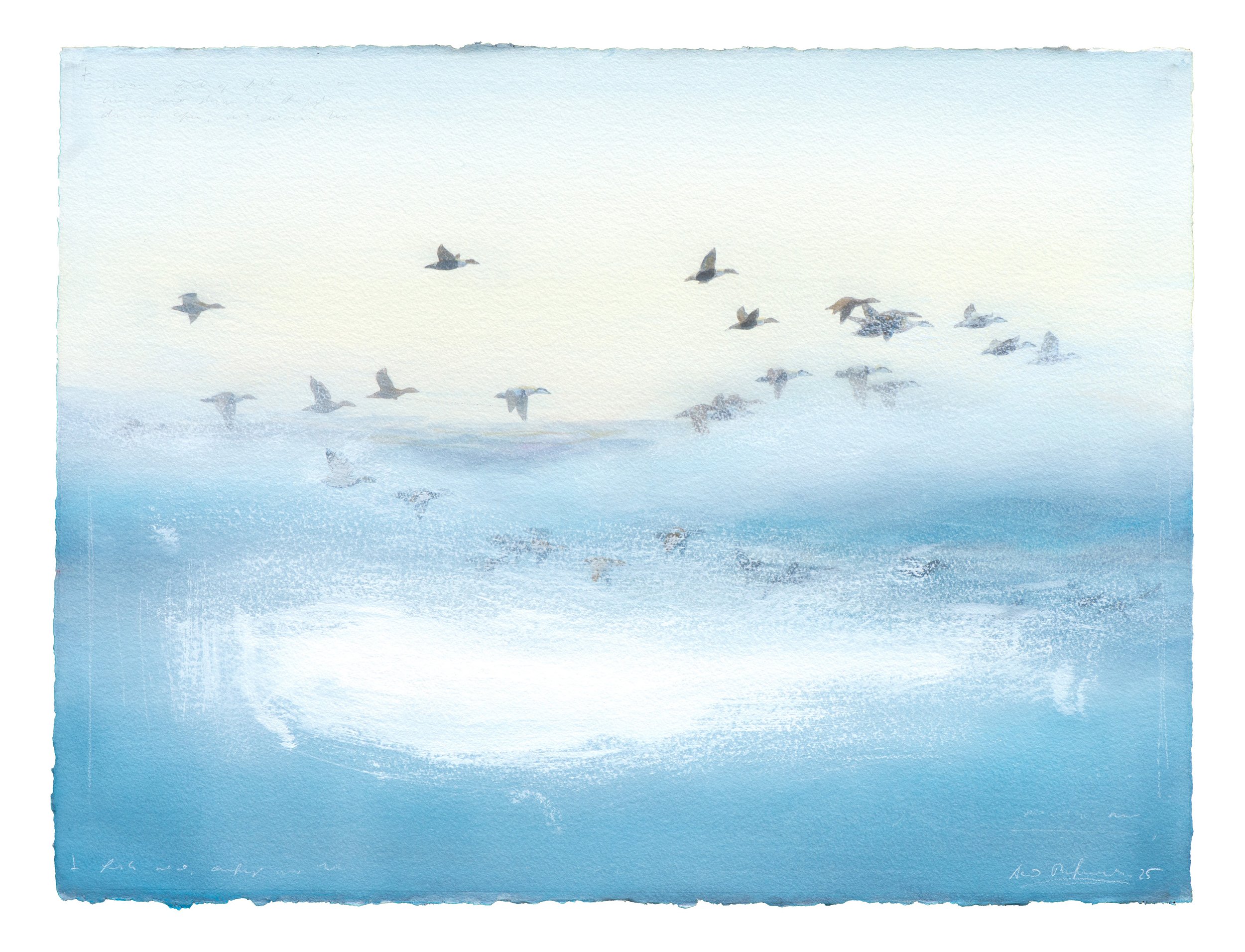"Strong Winds" 2025

Watercolor on paper
56x76 cm