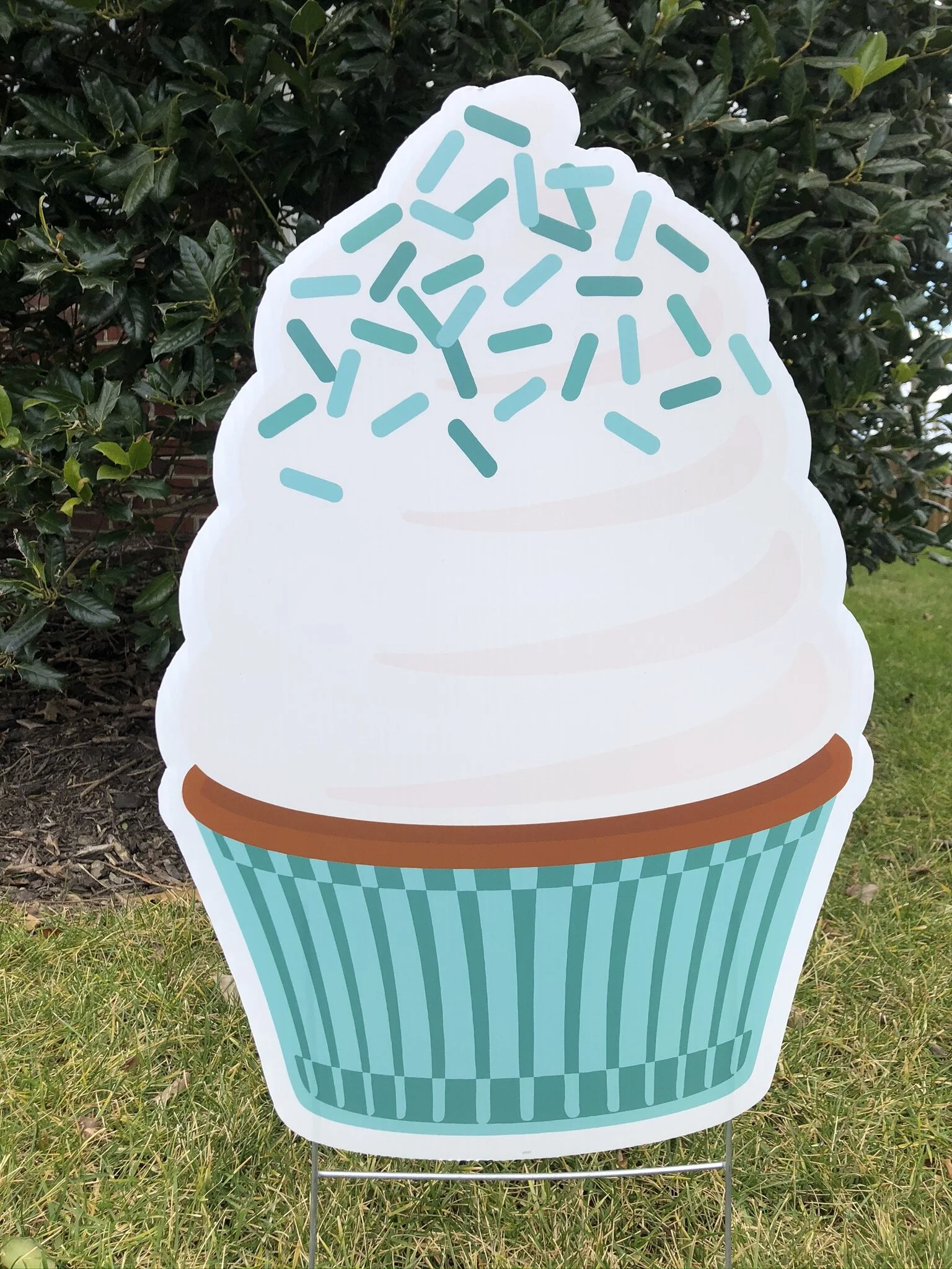Teal cupcake
