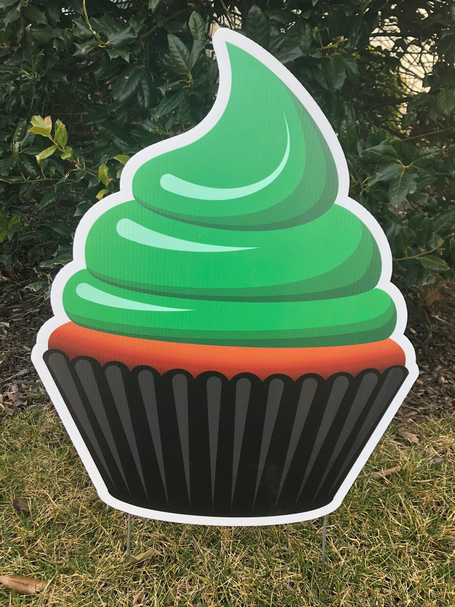 Green cupcake