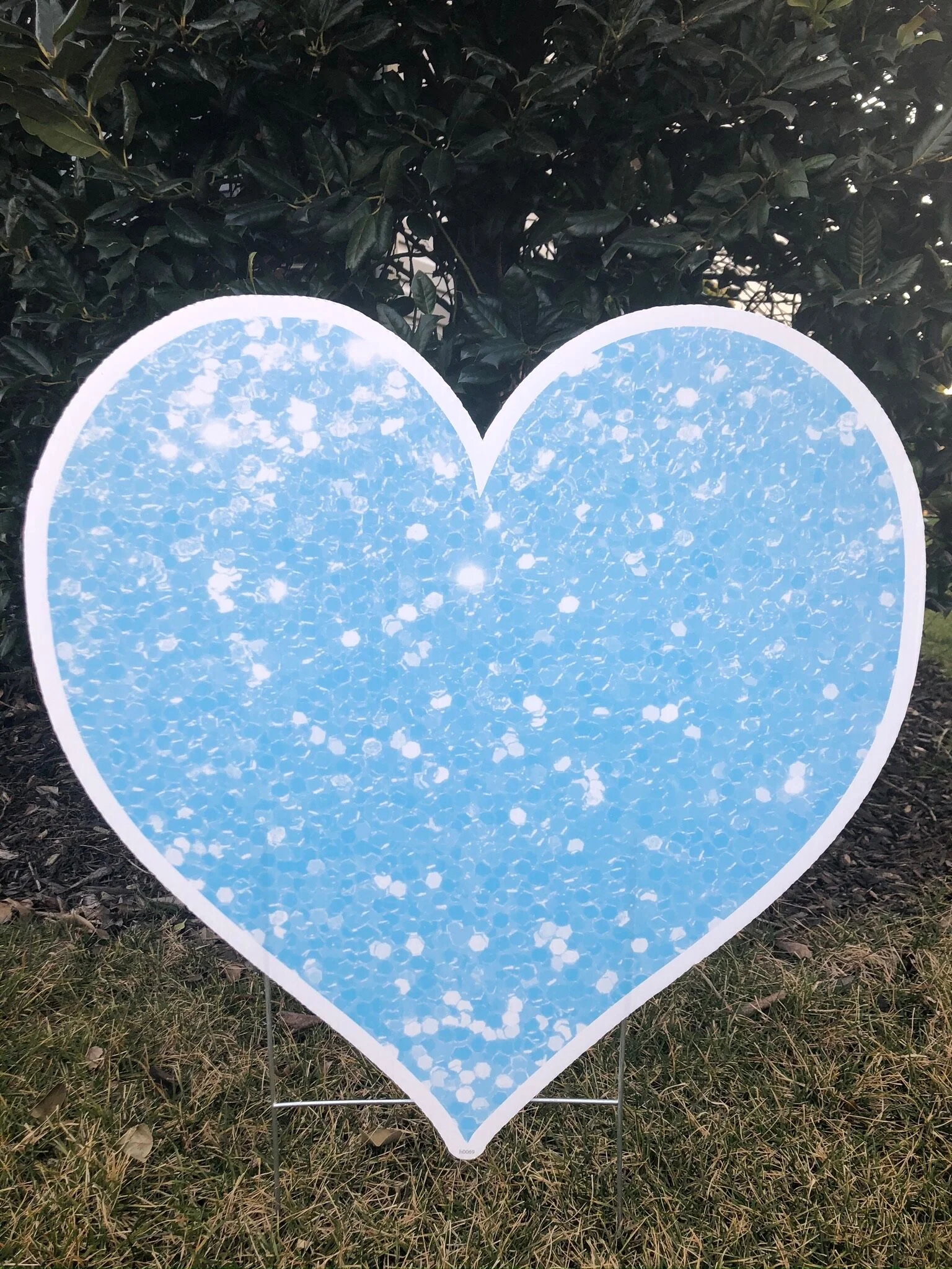 Bably Blue Sparkle Heart