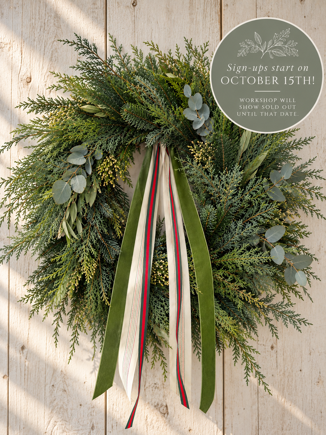 Rustic Evergreen Wreath Workshop Announcement.png