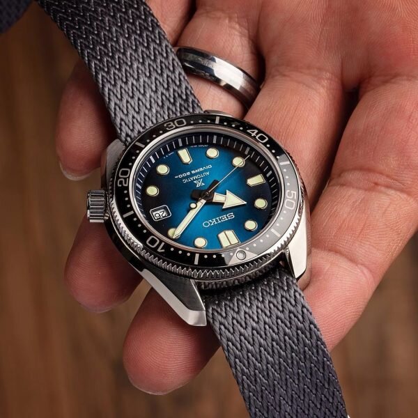 field grey herringbone nato watch strap — MTR-Watches