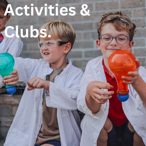 Children play with bottles in science experiments in science and STEM holiday clubs in Cornwall and Devon.