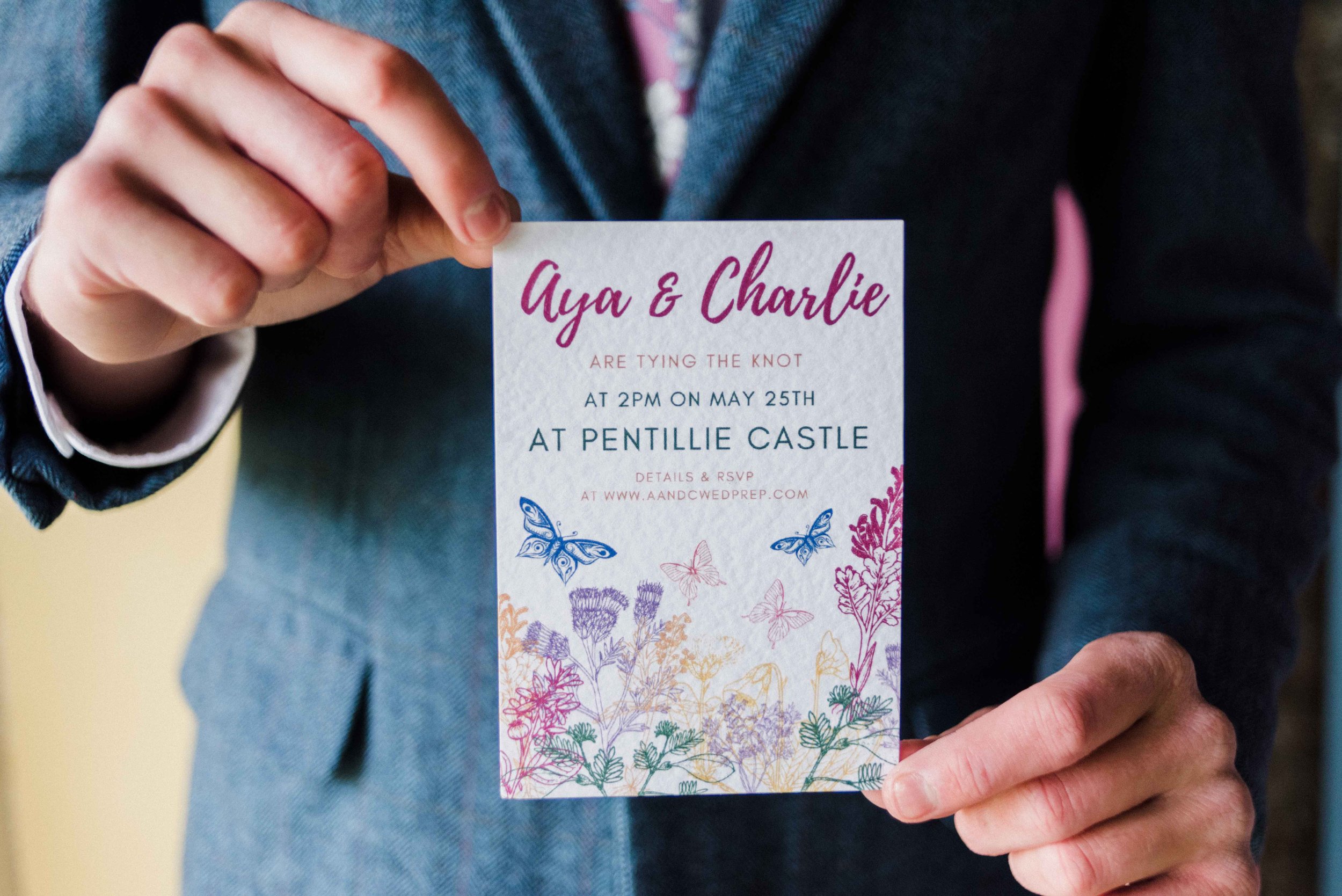 Sustainable wedding stationary photographed by Liberty Pearl for a styled shoot at Pentillie Castle.jpg