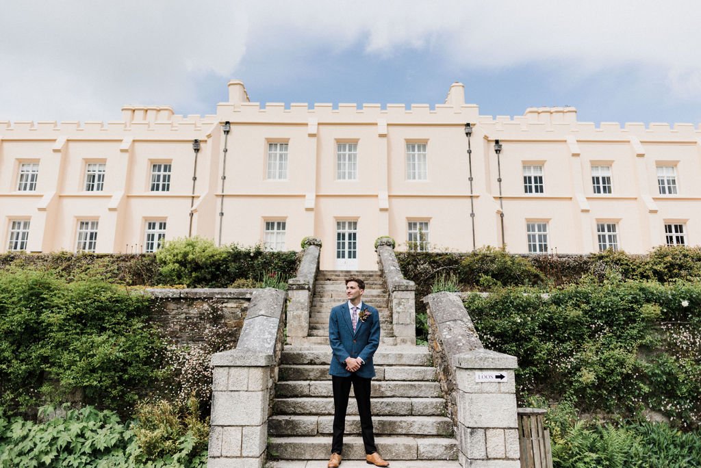 Luxury country house wedding venue in Cornwall beside the River Tamar. Pentillie Castle by Liberty Pearl Photography.jpg