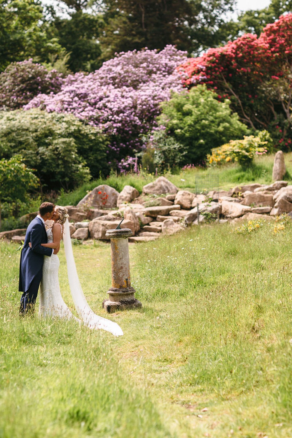 An intimate S]pring wedding in the American Gardens at Pentillie Castle in Cornwall by Freckle Photography.jpg