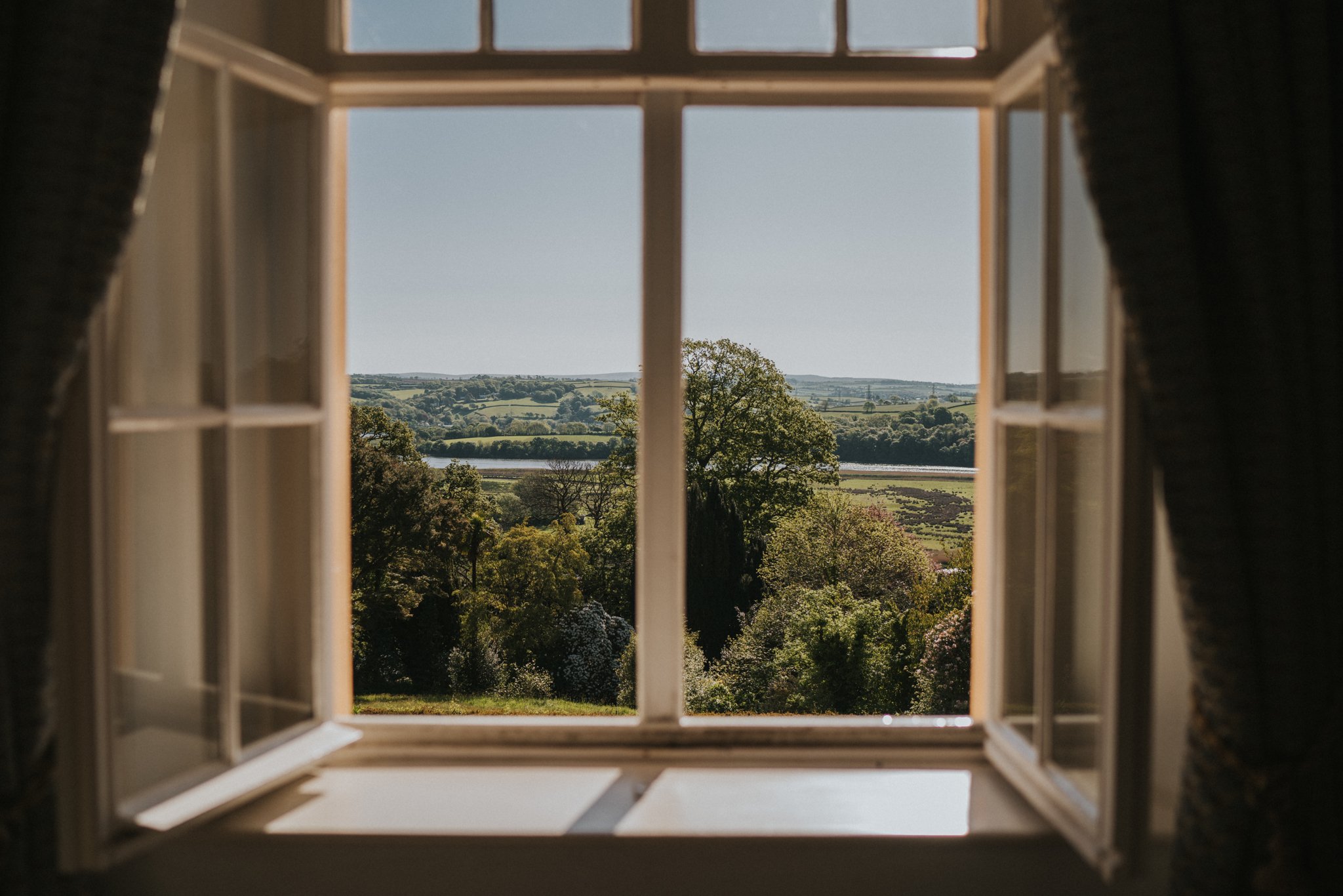Far-reaching views across the Tamar Valley at Pentillie Castle - Photography by Grace.jpg