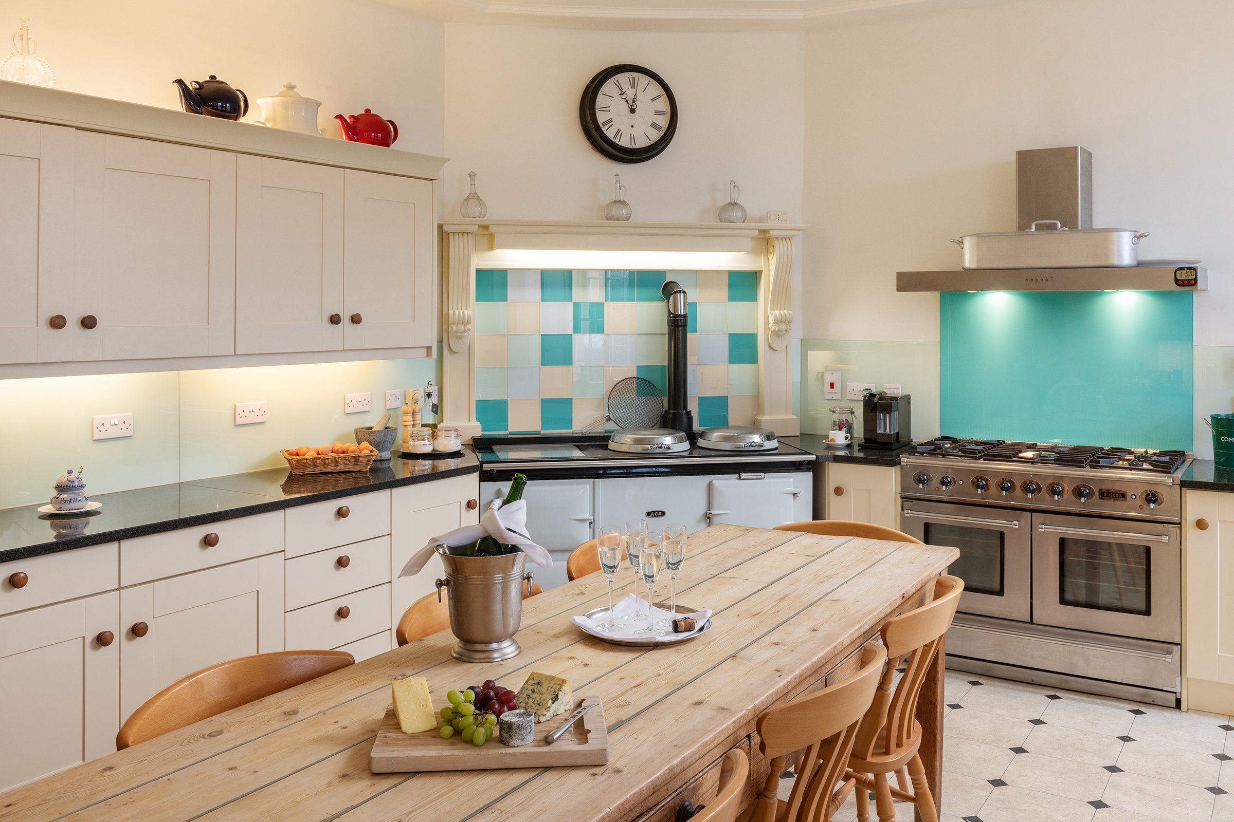 09 Large Farmhouse AGA Kitchen at Pentillie Castle by Richard Downer Photography.jpg