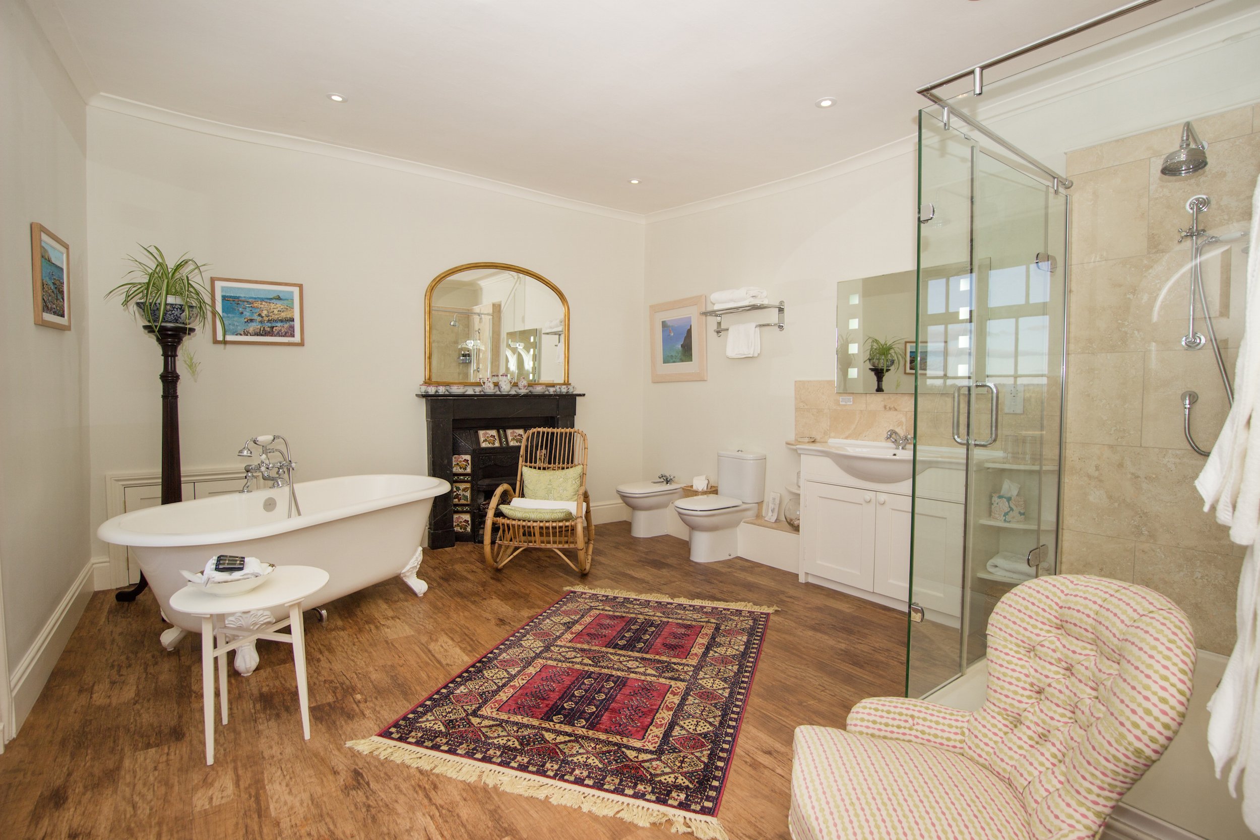 The luxurious Tillie Bathroom at Pentillie Castle & Estate by Charlotte Dart Photography.jpg