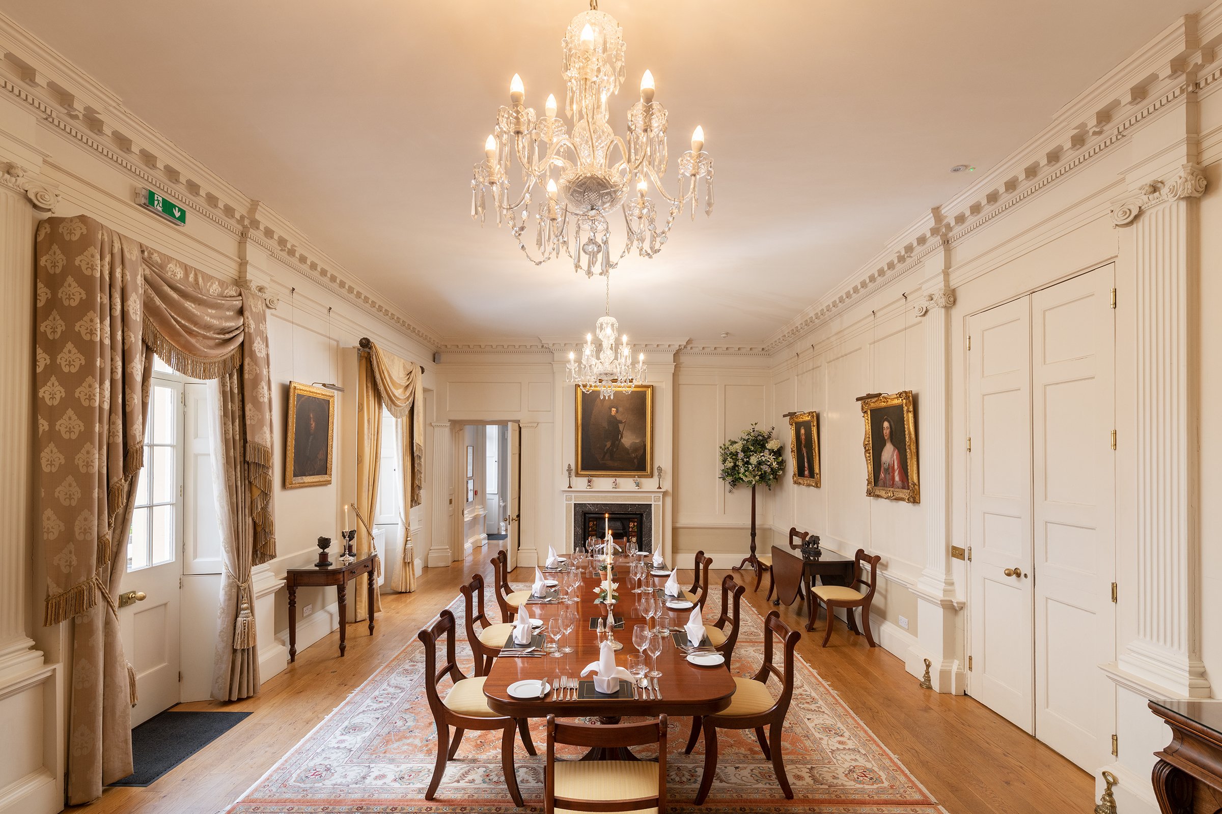 07 Elegant Dining Room at Pentillie Castle by Richard Downer Photography.jpg