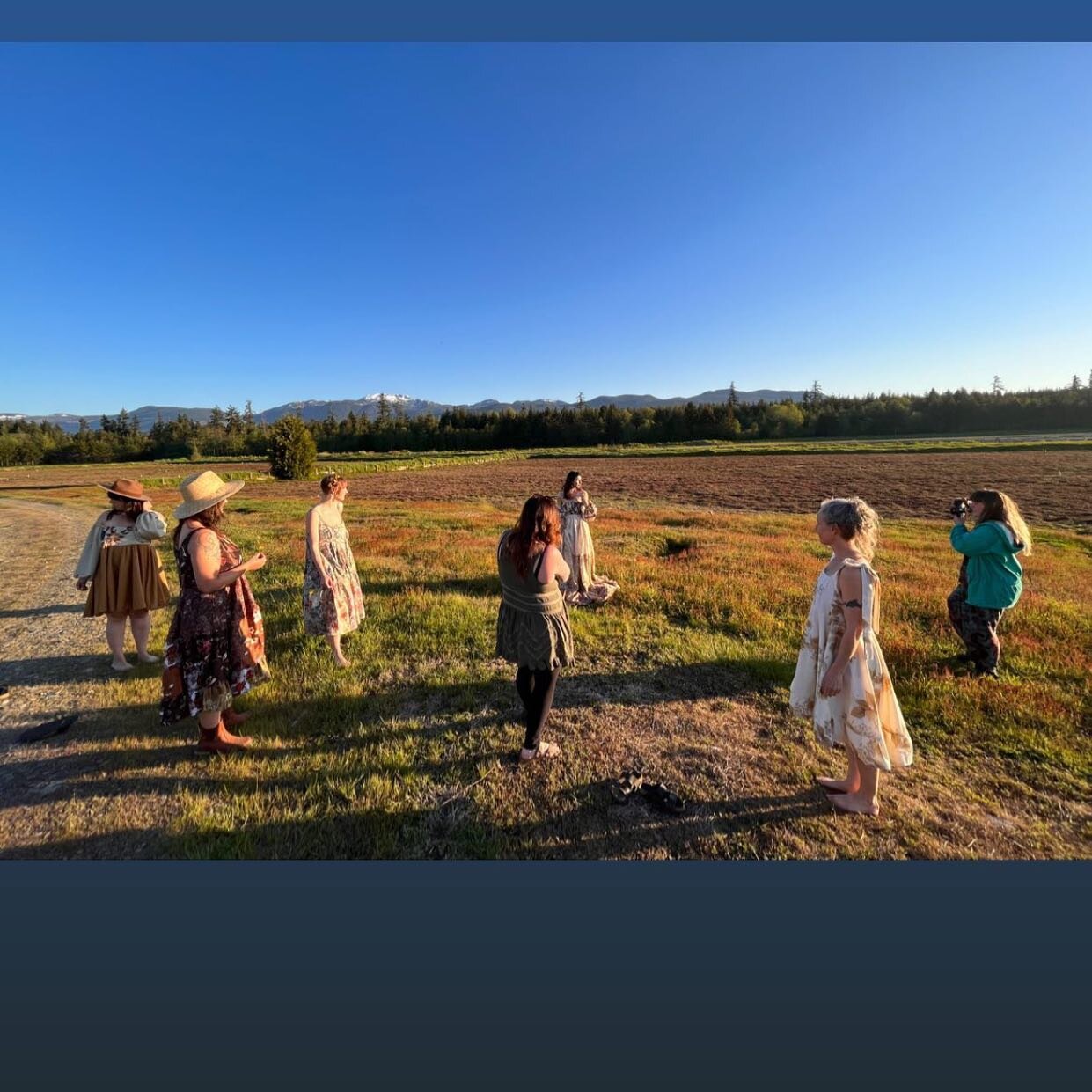 We had some really special guests this past weekend on the farm. These beautiful goddesses came to play, love, laugh and frolic in our fields. Check out our most special guest @northofesme and her gorgeous dresses!!! We loved having you here!! Can&rs