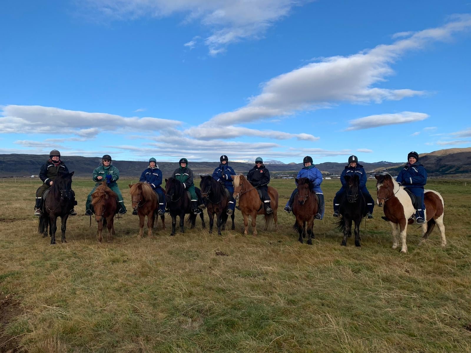 The group on horses!