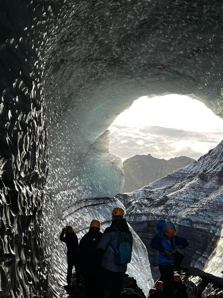 Inside an ice cave!