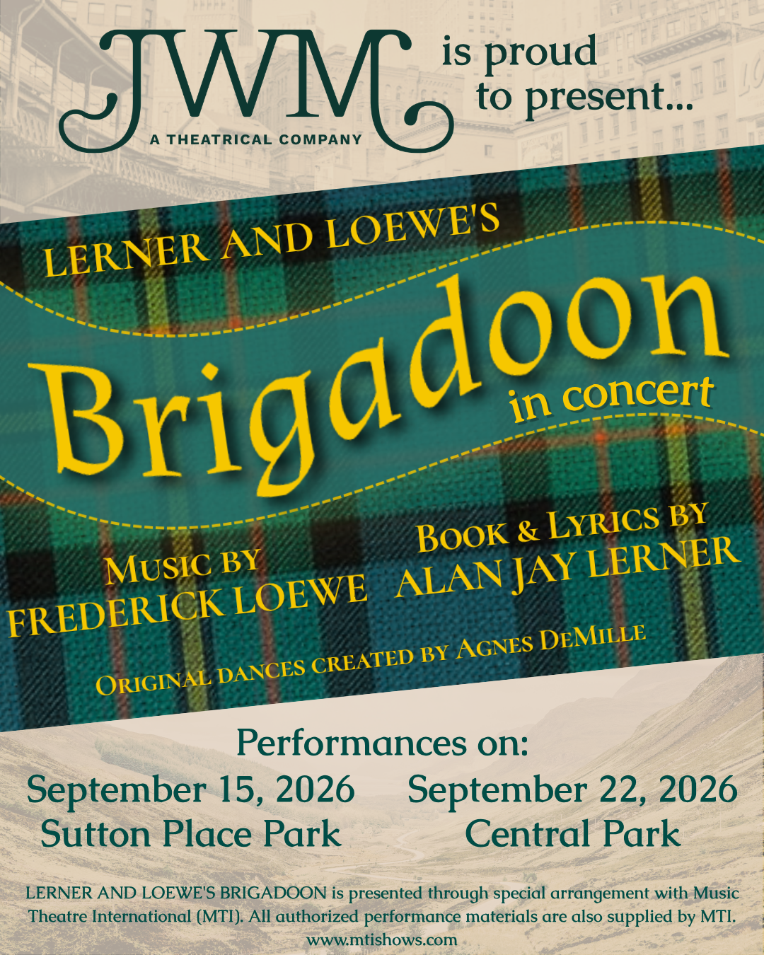 Brigadoon with JWM Theatrical Company