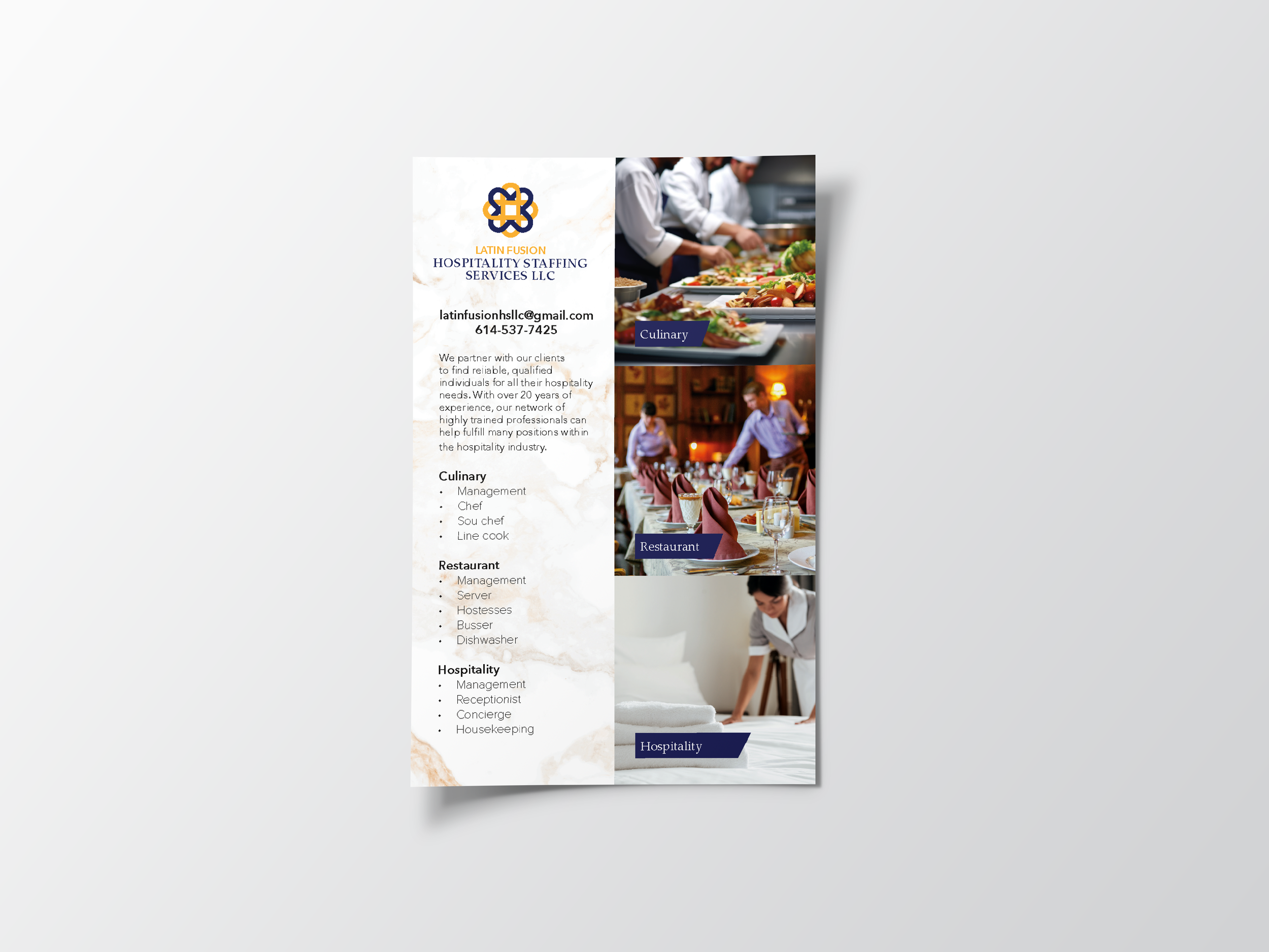 8.5" x 11" Flyer Graphic Design