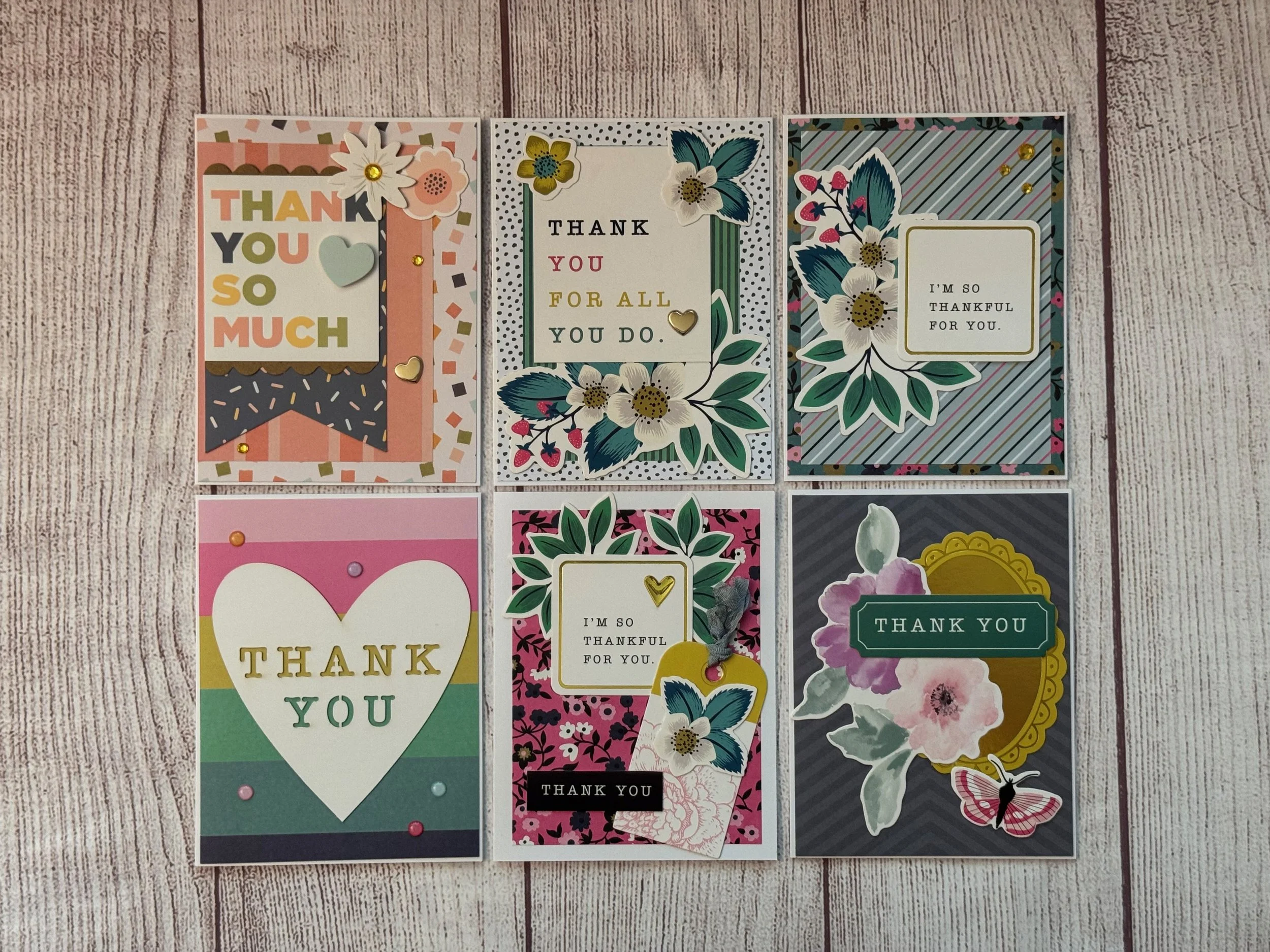 Thank you 6 card set