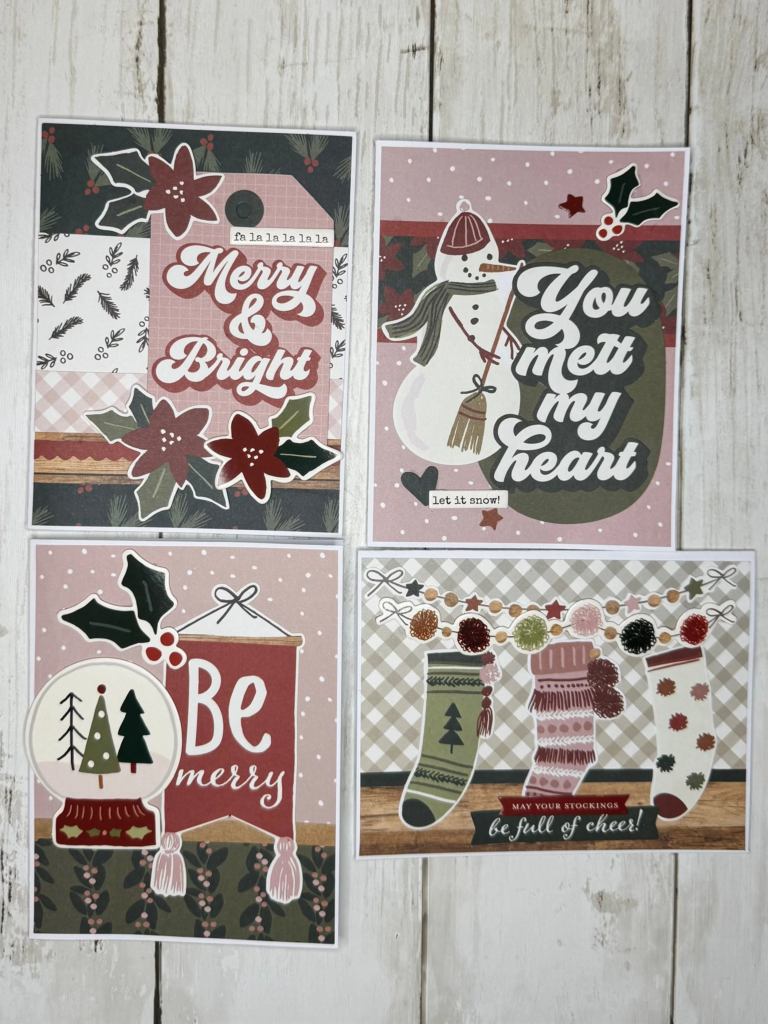 Merry and Bright Boho - Set of 4