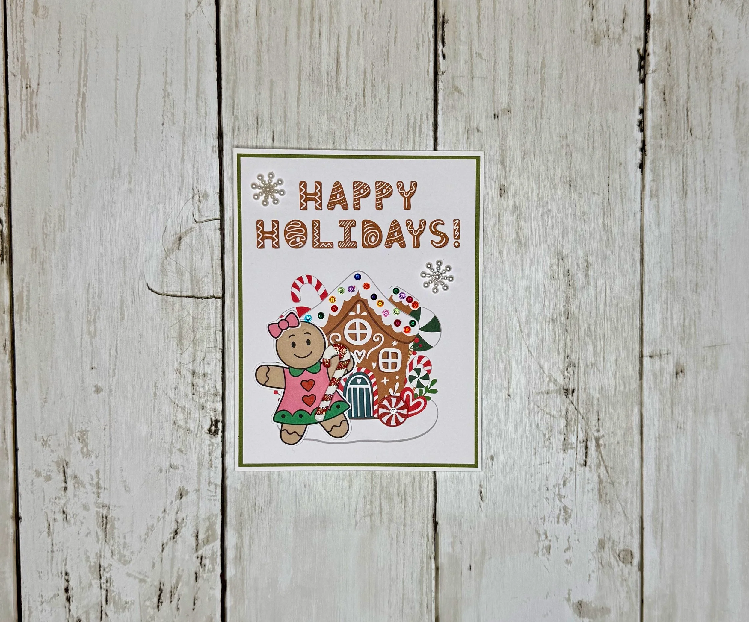 Happy Holidays - gingerbread girl